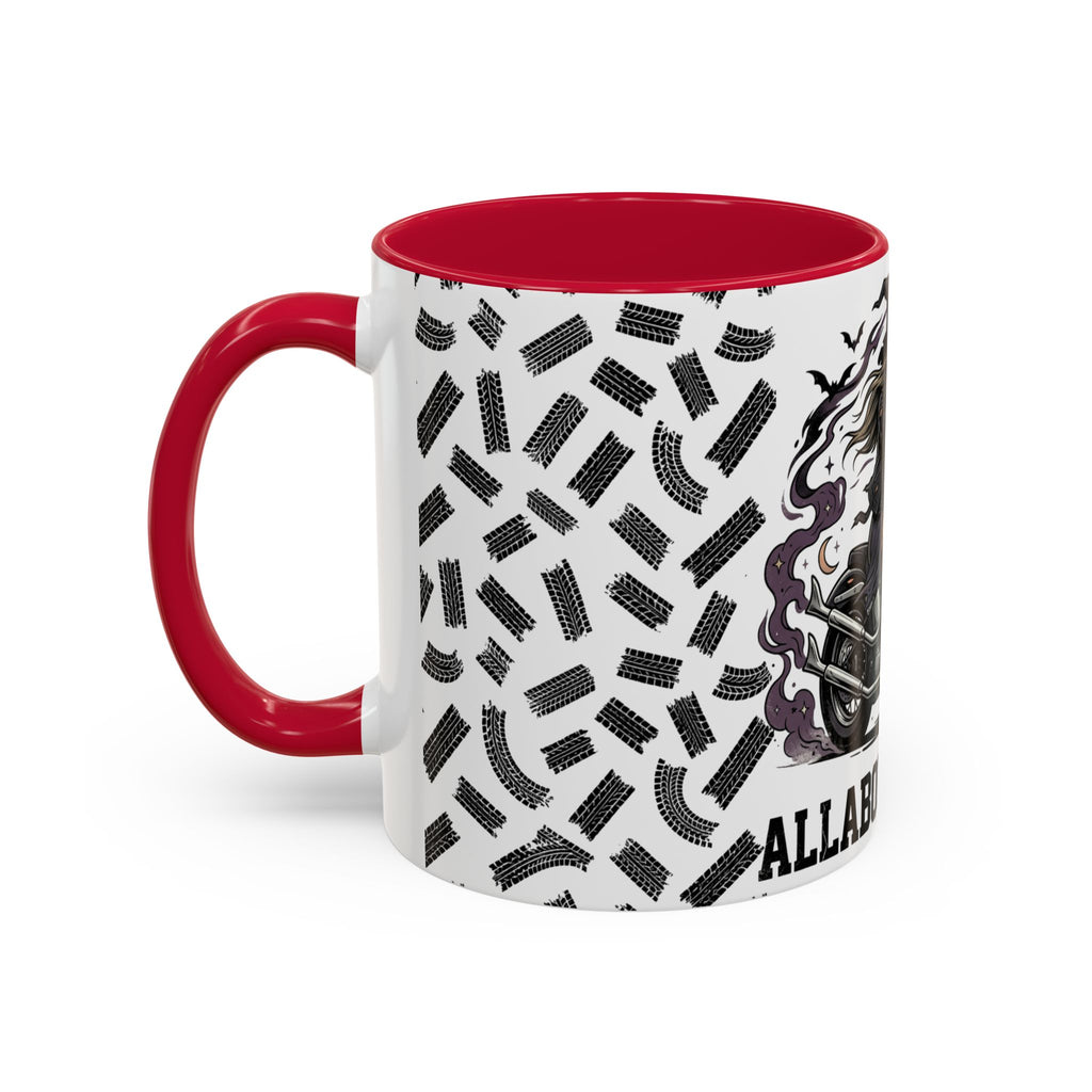 Witch Biker Mug – Motorcycle Witch Coffee Cup (11oz/15oz)