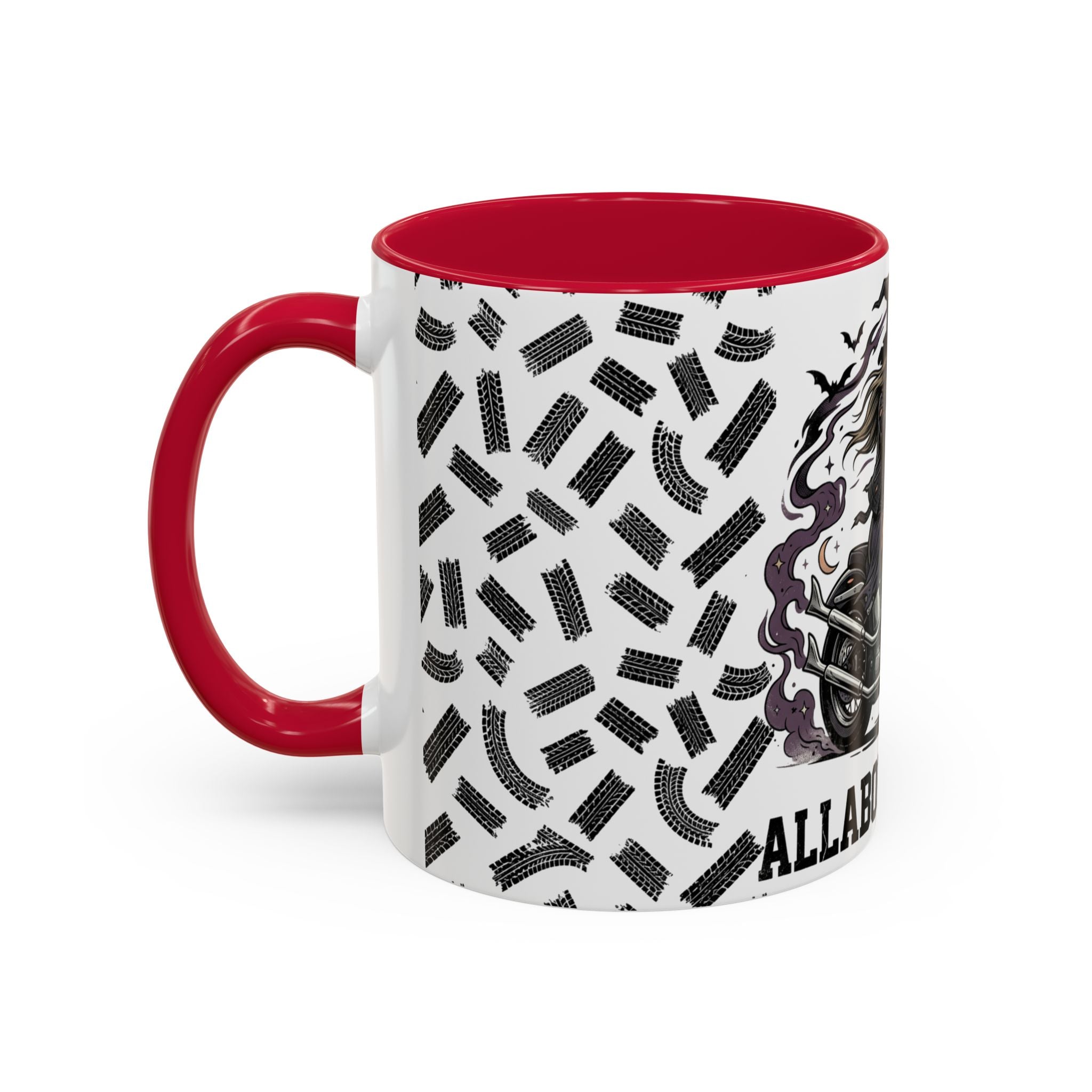 Witch Biker Mug – Motorcycle Witch Coffee Cup (11oz/15oz)