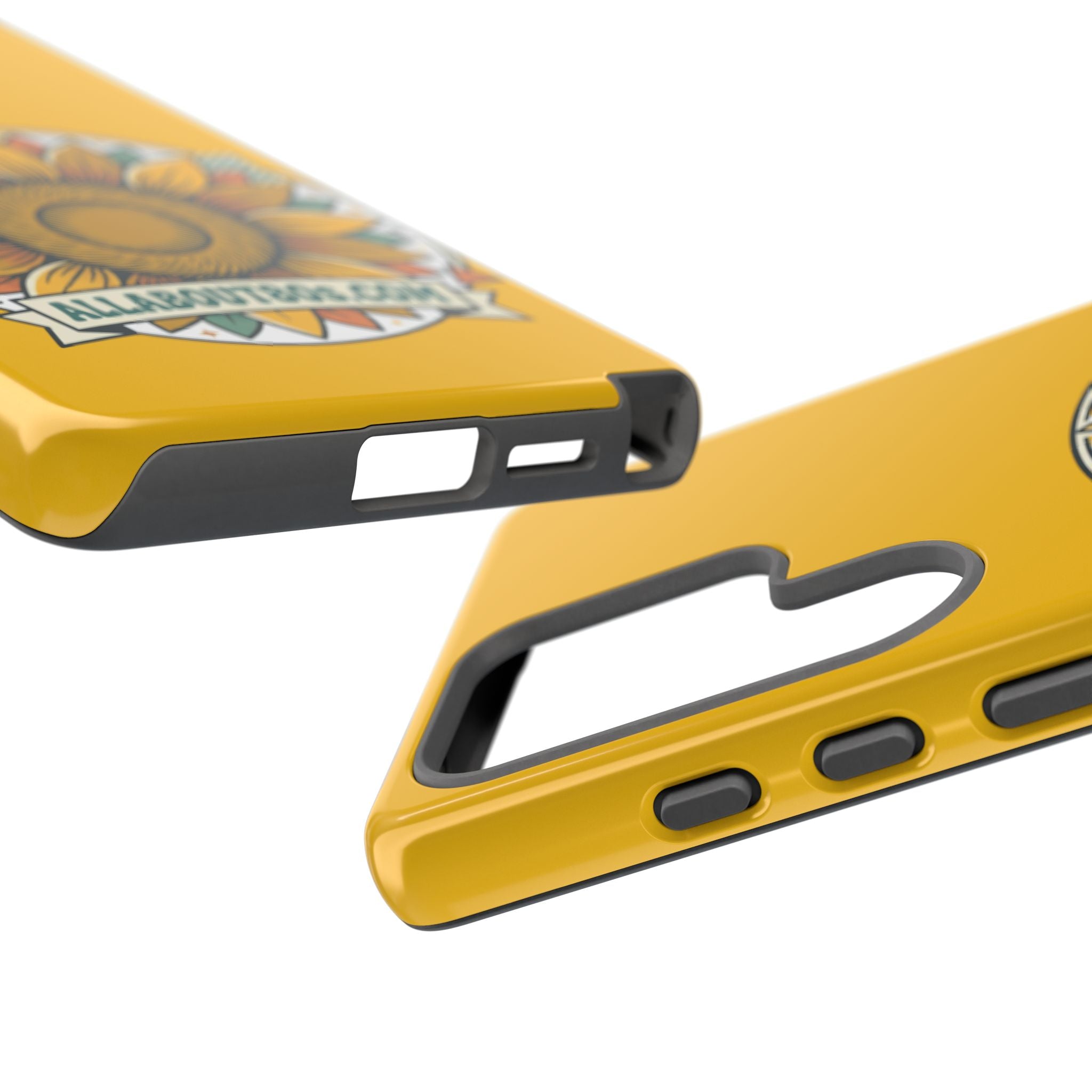 Sunflower Logo Phone Case — AllAbout80s.com Yellow Protective Cover