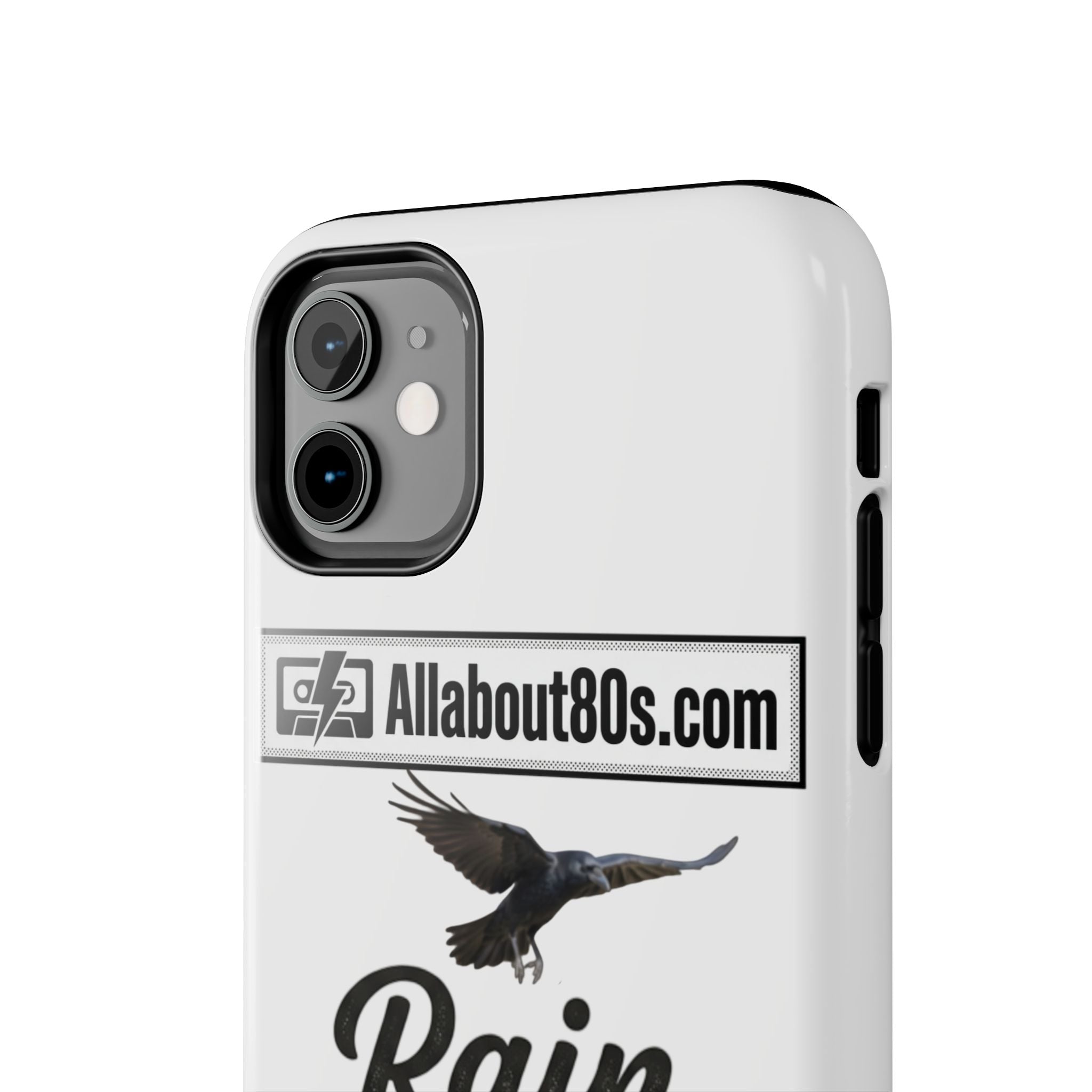 Tough Phone Case — "Rain Fades. Memories Don't" Raven Phone Cover, Protective iPhone Case