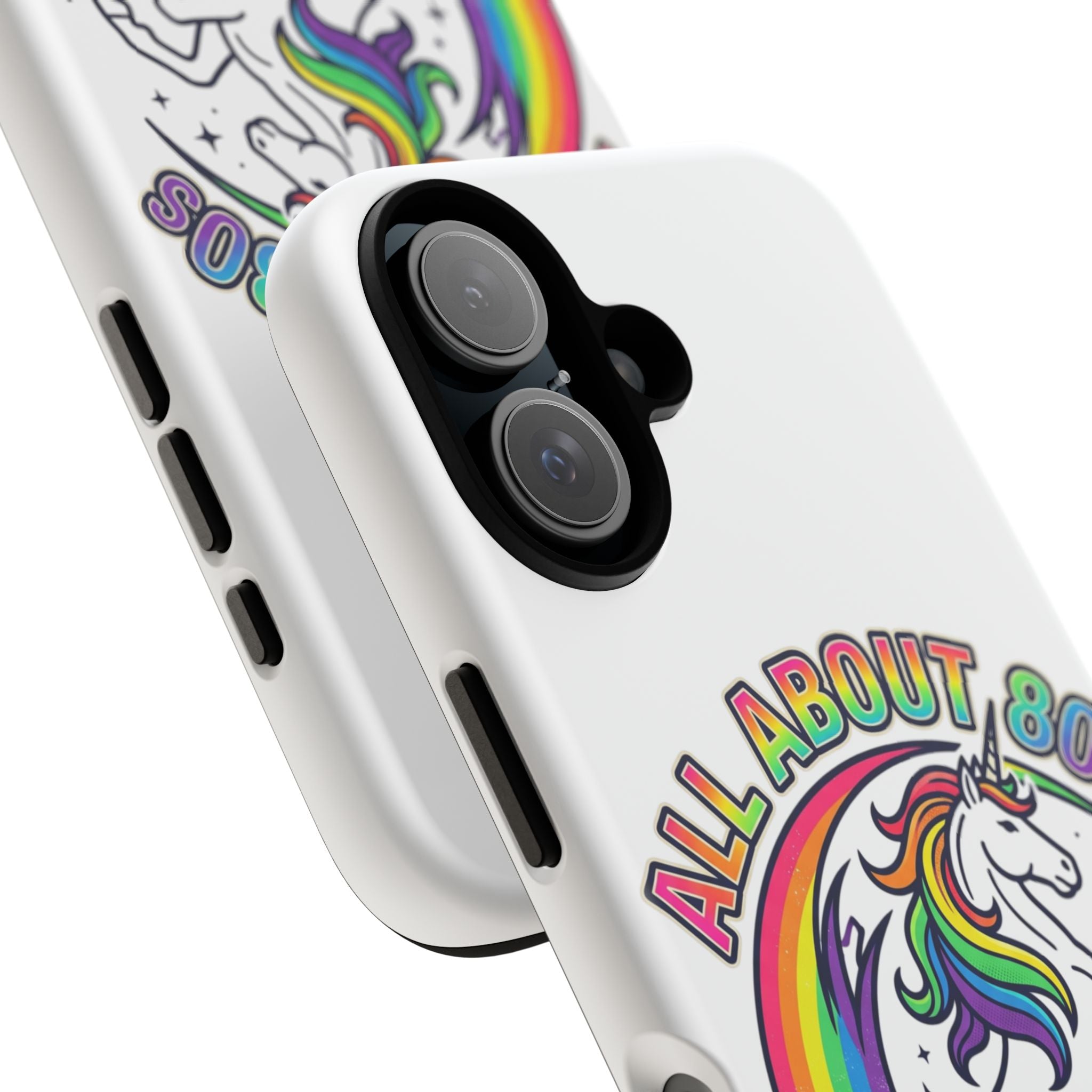 All About 80s Rainbow Unicorn Phone Case