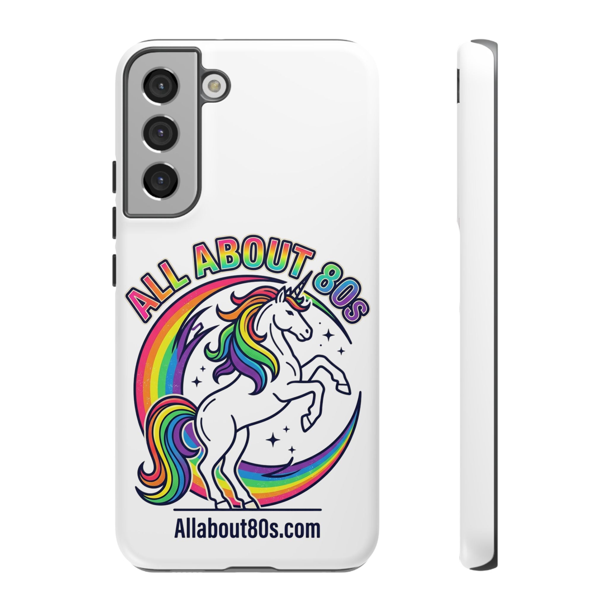 All About 80s Rainbow Unicorn Phone Case