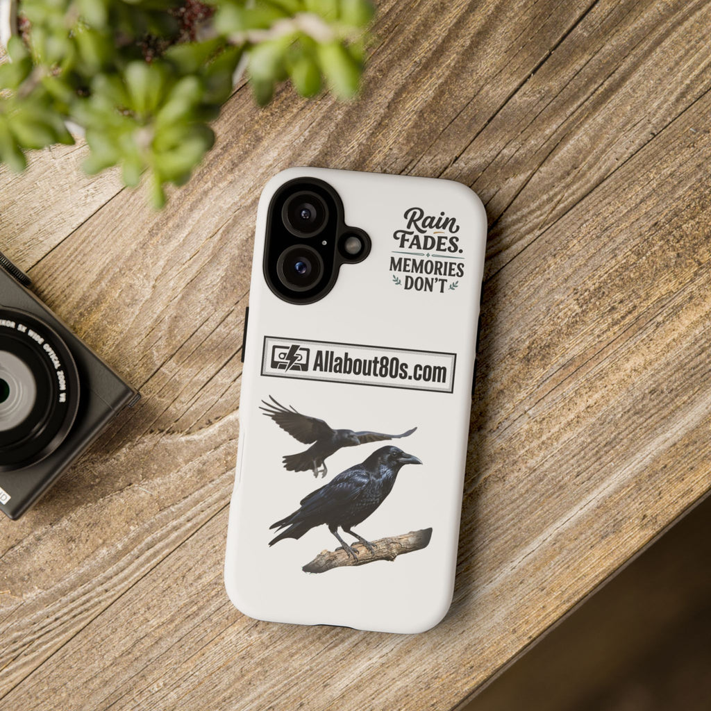 Raven Flight Phone Case — Protective iPhone Case with Black Crow Design