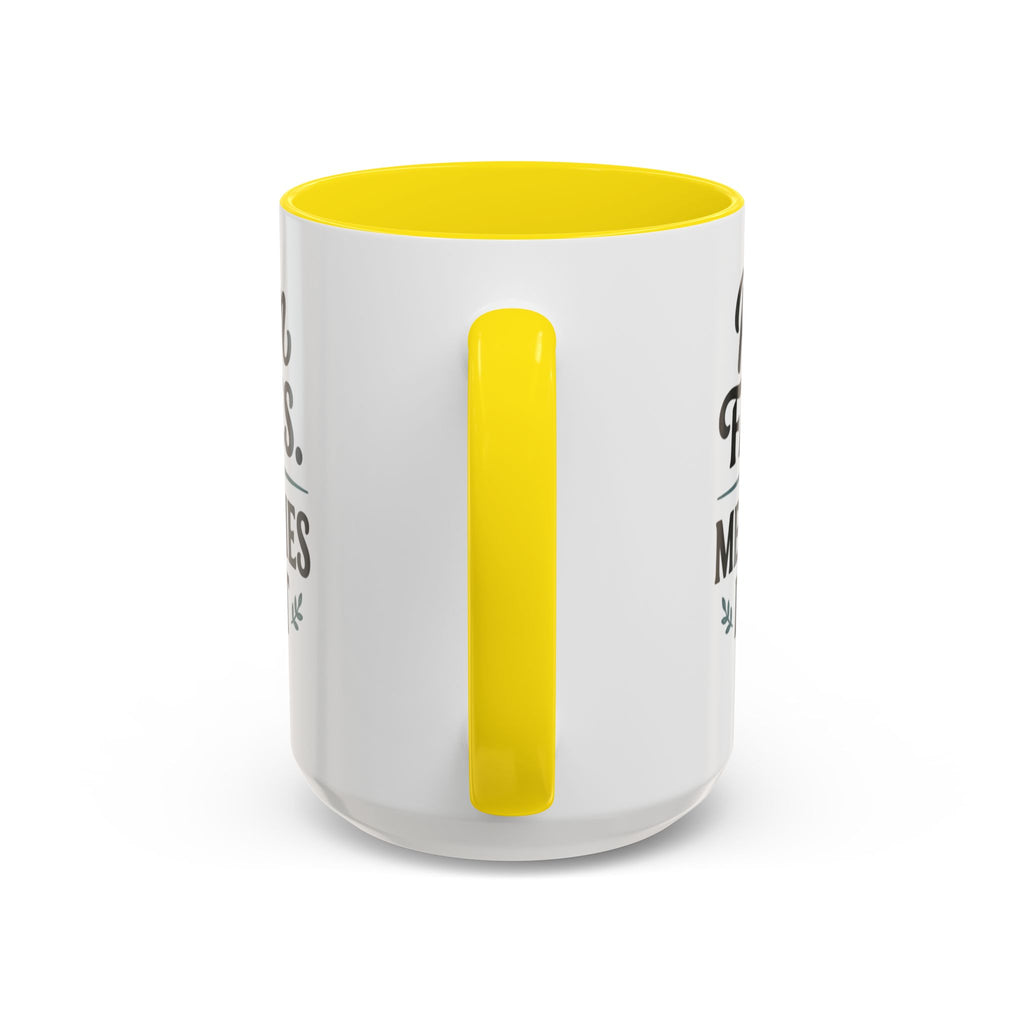 Accent Coffee Mug — "Rain Fades. Memories Don't." Inspirational Ceramic Coffee Mug