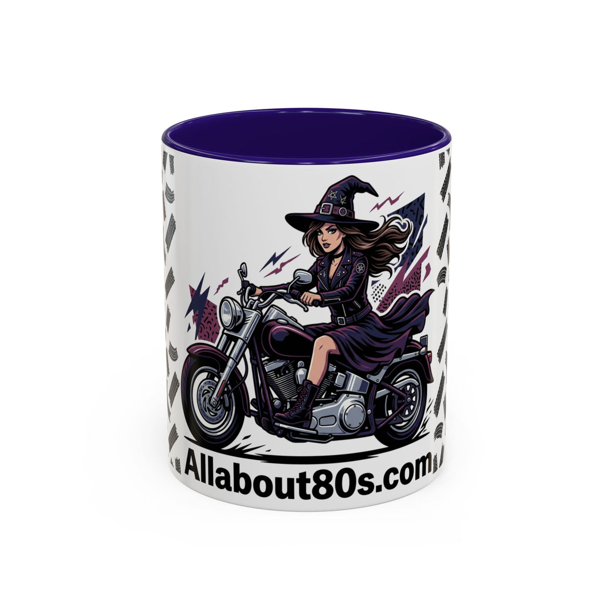 Witch Rider Coffee Mug — Halloween Motorcycle Witch 11oz/15oz