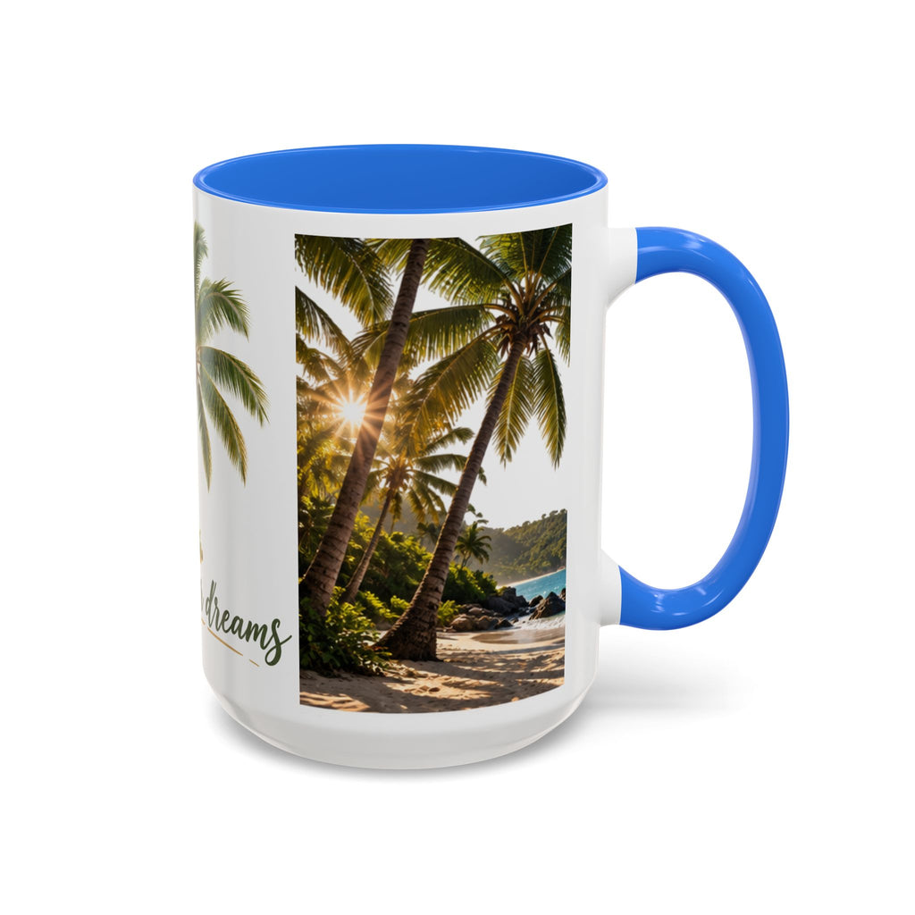 Live Your Dreams Palm Tree Mug