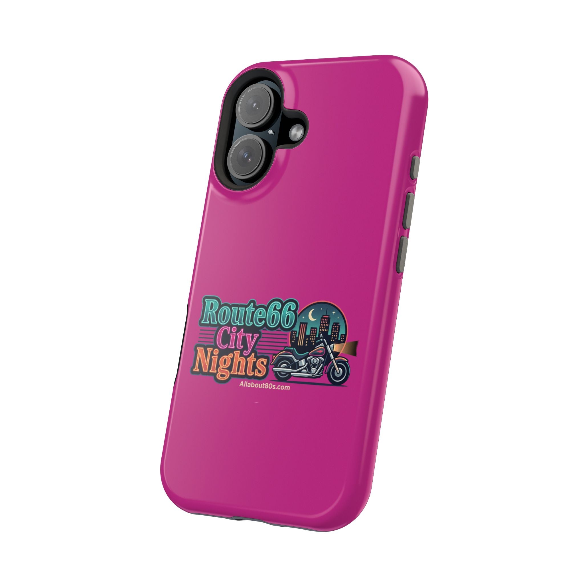 Phone Case — 'Route 66 City Nights' Magnetic Impact-Resistant Case