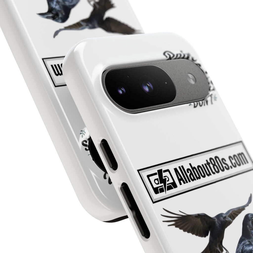 Raven Flight Phone Case — Protective iPhone Case with Black Crow Design