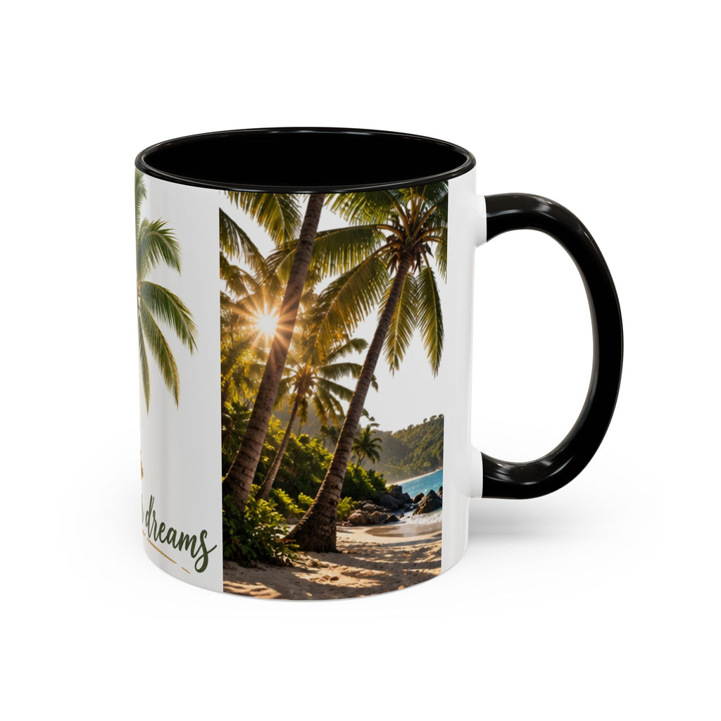 Live Your Dreams Palm Tree Mug
