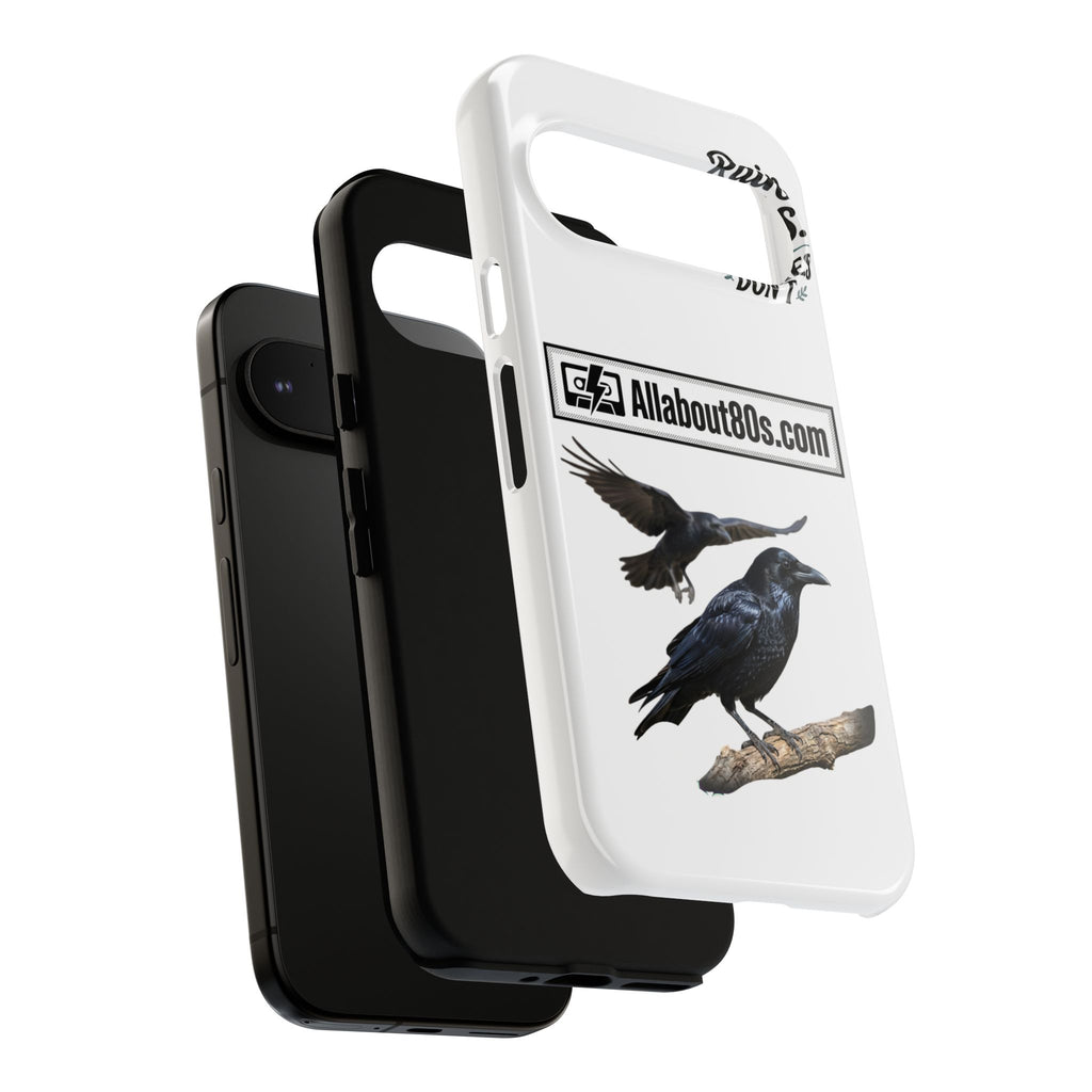Raven Flight Phone Case — Protective iPhone Case with Black Crow Design