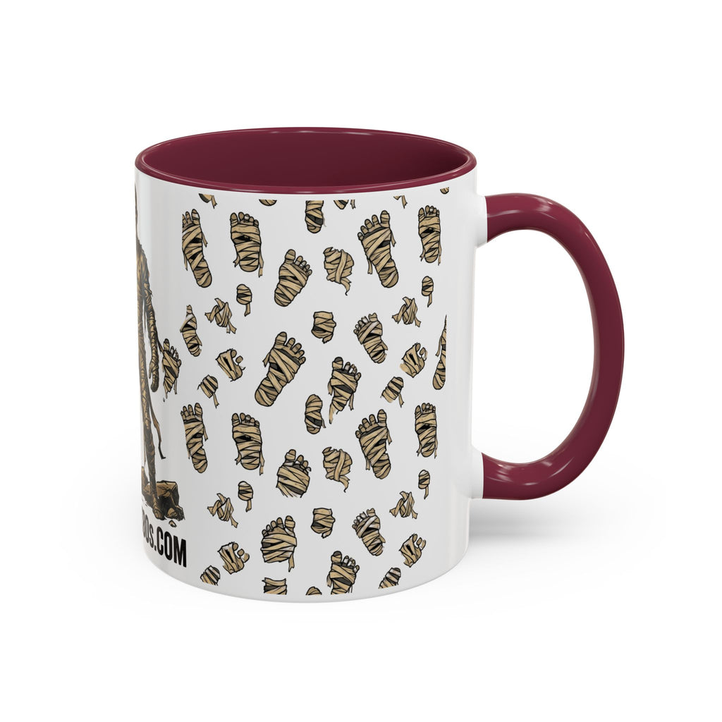 Mummy Pattern Coffee Mug (11oz & 15oz) – Retro Monster Tea Cup with AllAbout80s.com Design
