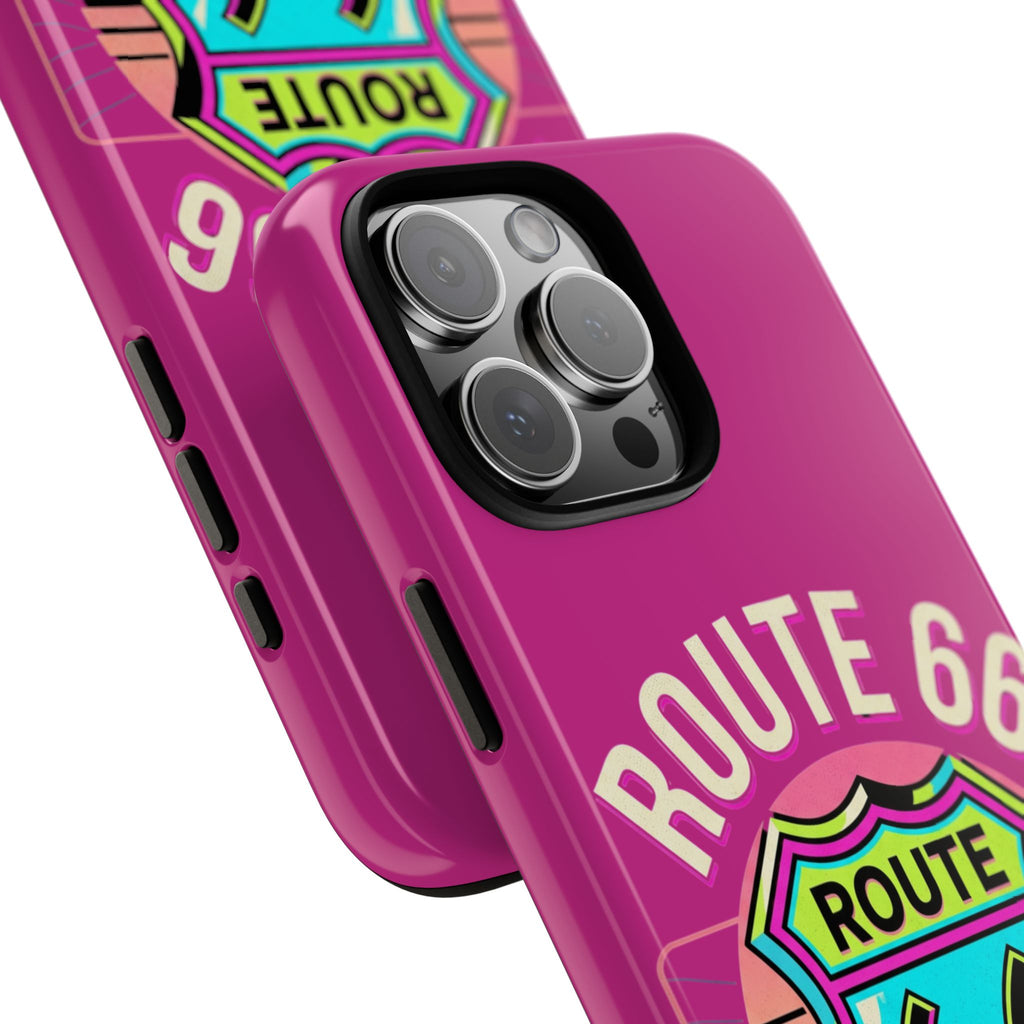 Route 66 Phone Case — Retro Neon Road Trip iPhone Cover