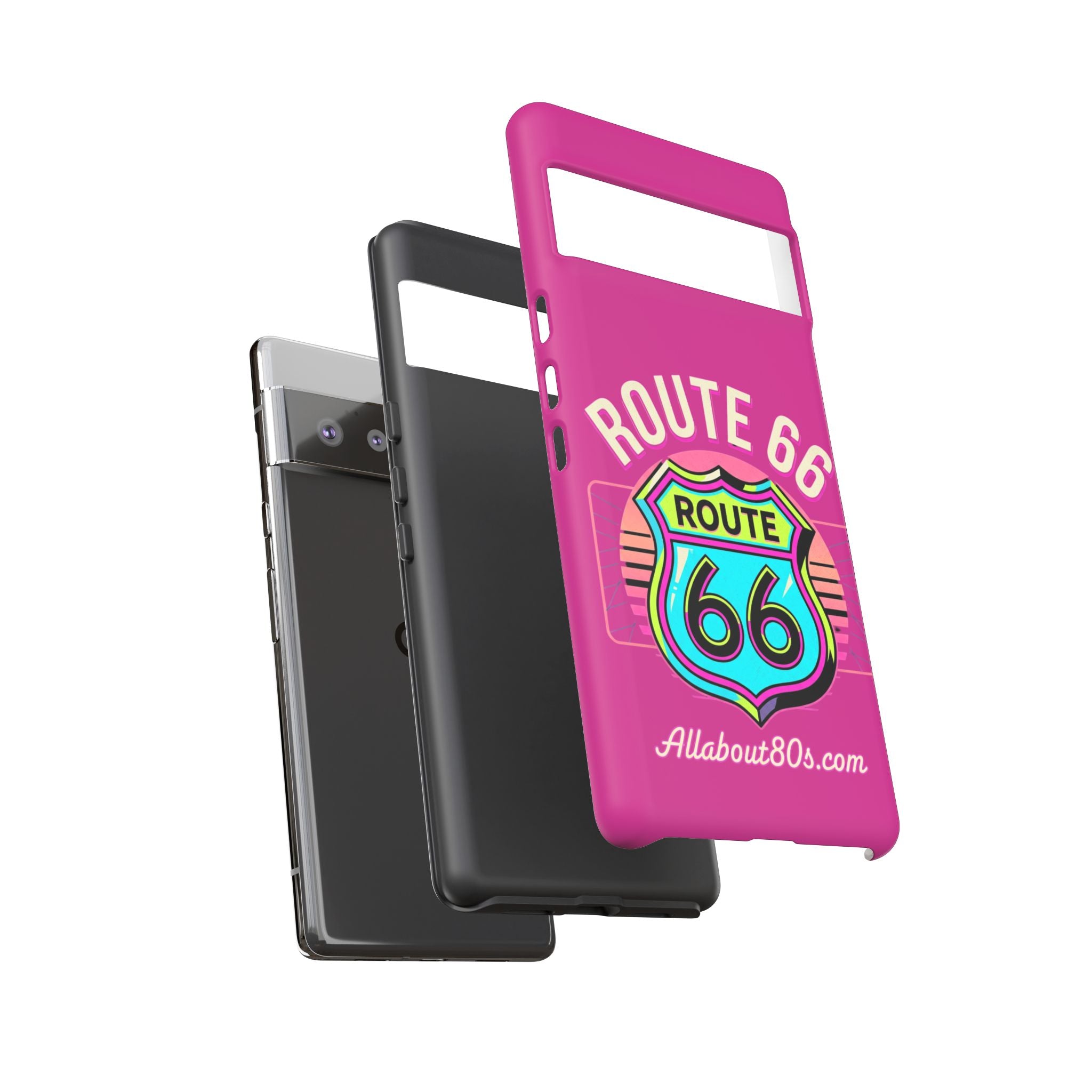 Route 66 Phone Case — Retro Neon Road Trip iPhone Cover