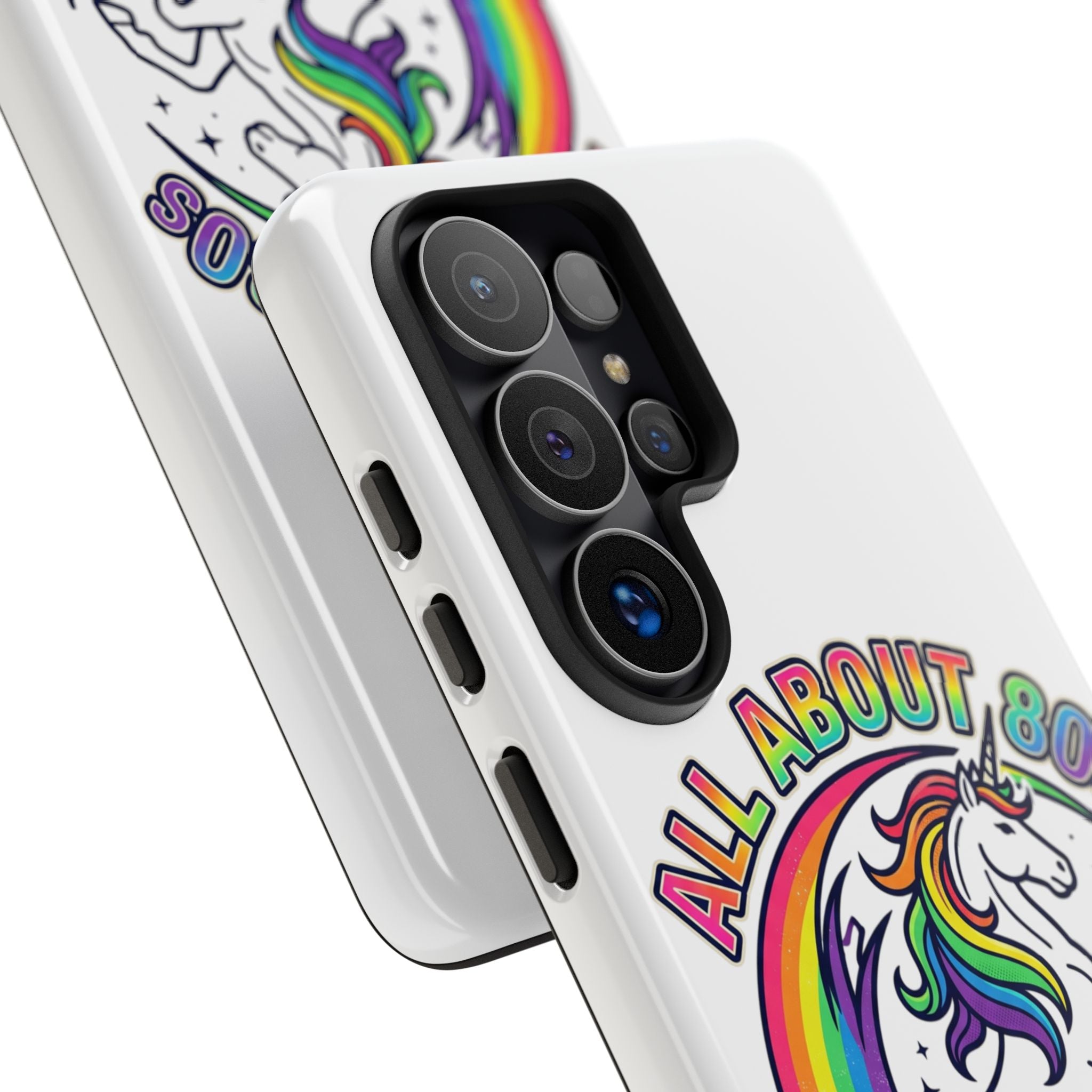 All About 80s Rainbow Unicorn Phone Case