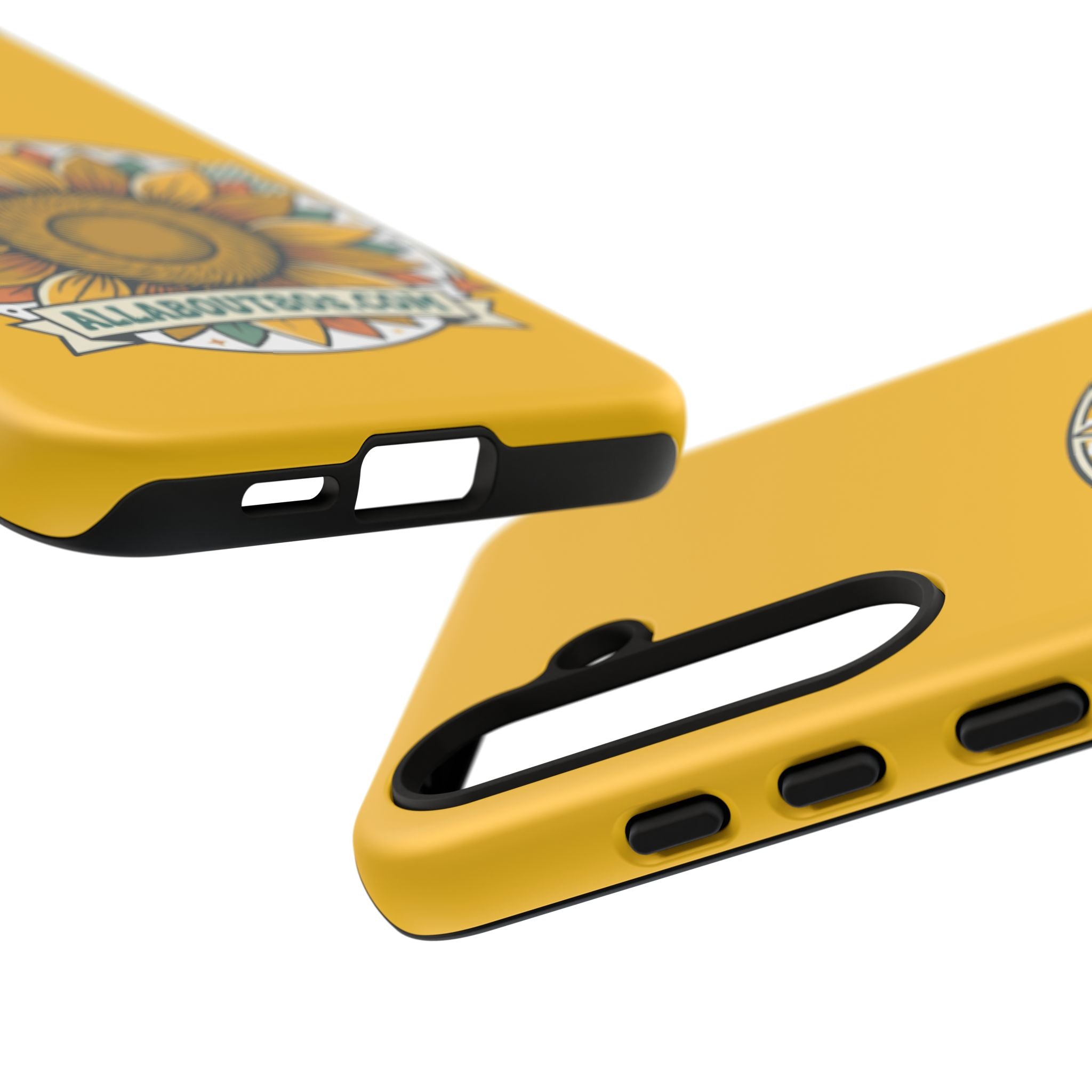 Sunflower Logo Phone Case — AllAbout80s.com Yellow Protective Cover