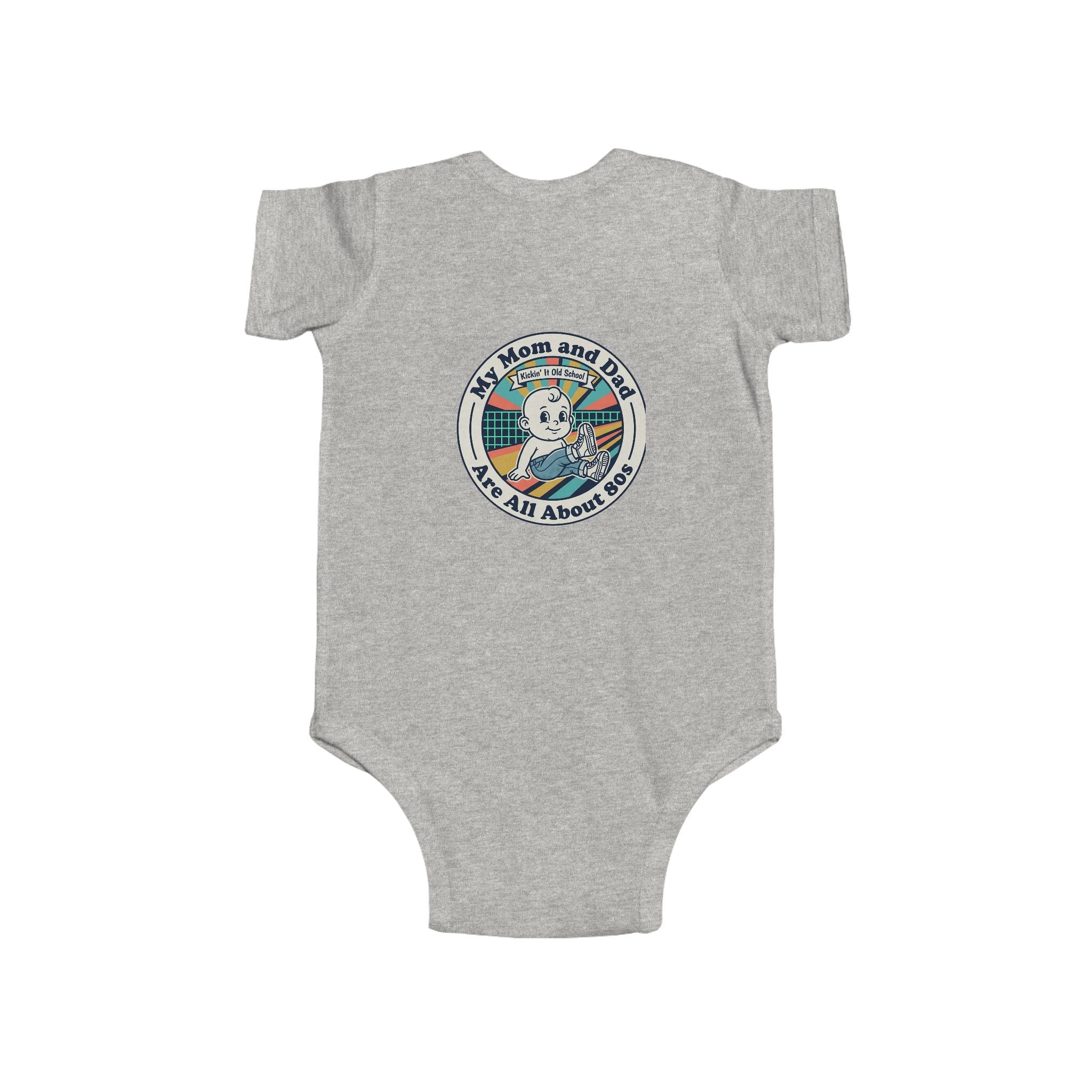 Baby Bodysuit — 'My Mom and Dad Are All About Me' Retro Cassette Design