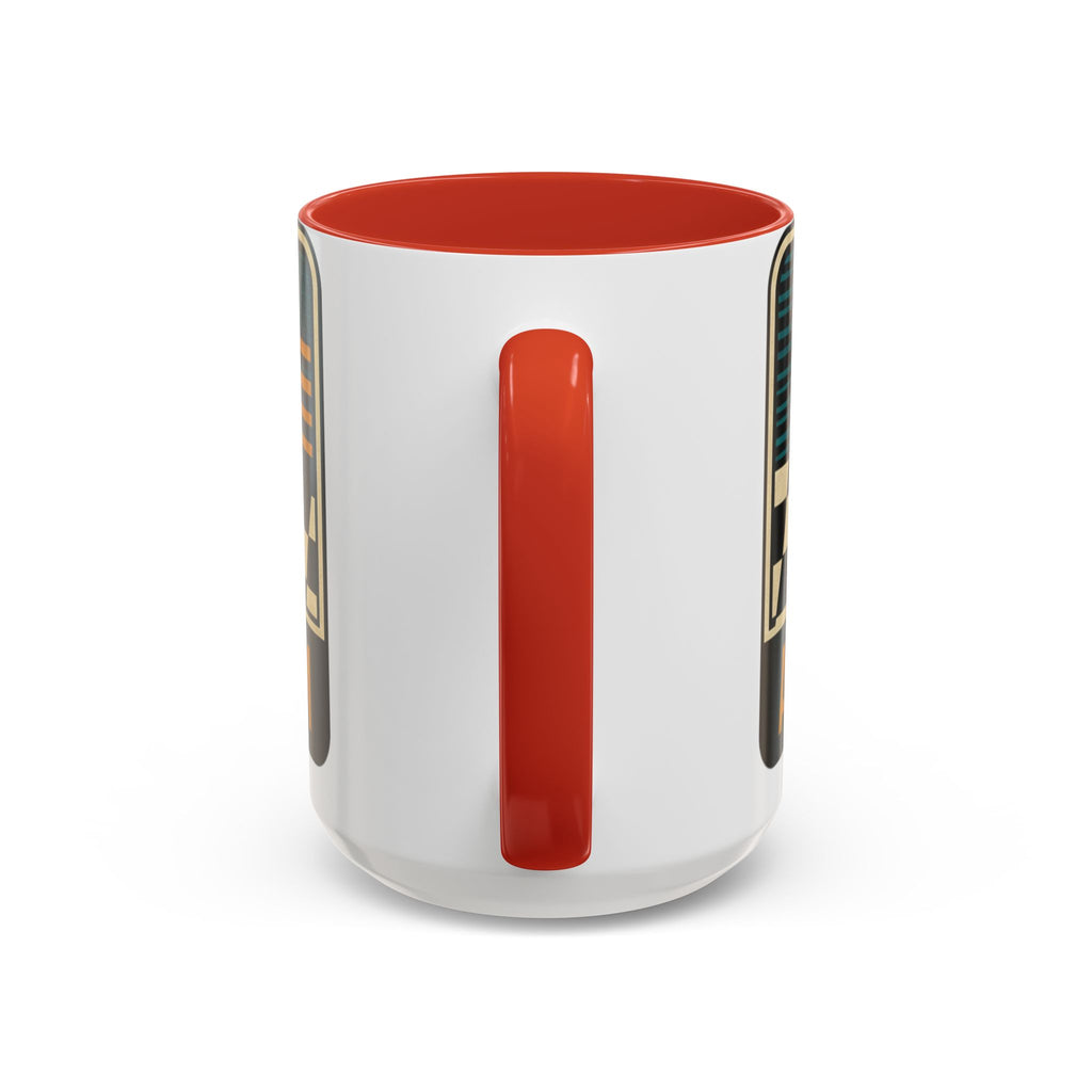 Route 66 Retro Checkerboard Coffee Mug — Vintage Road Trip 11/15oz Accent Mug