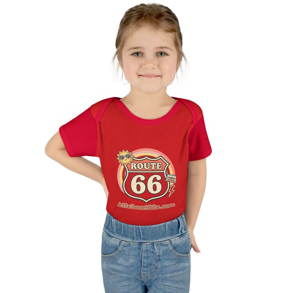 Route 66 Baby Bodysuit – Retro Travel Infant Onesie