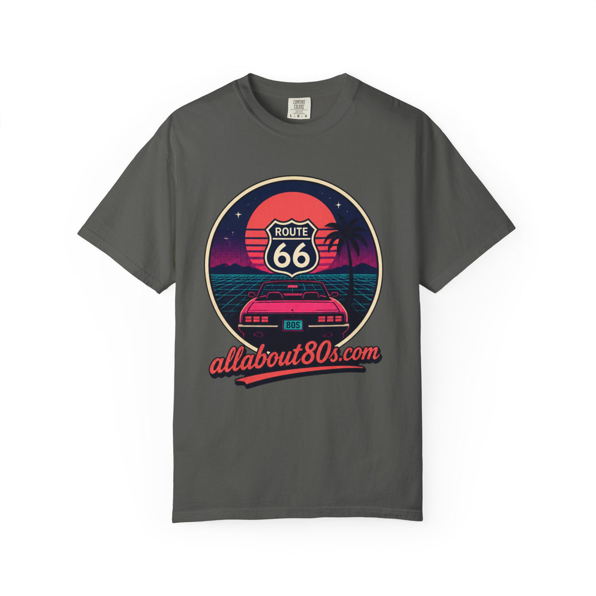 Route 66 80s Retro T-Shirt — AllAbout80s.com Vintage Sunset Tee