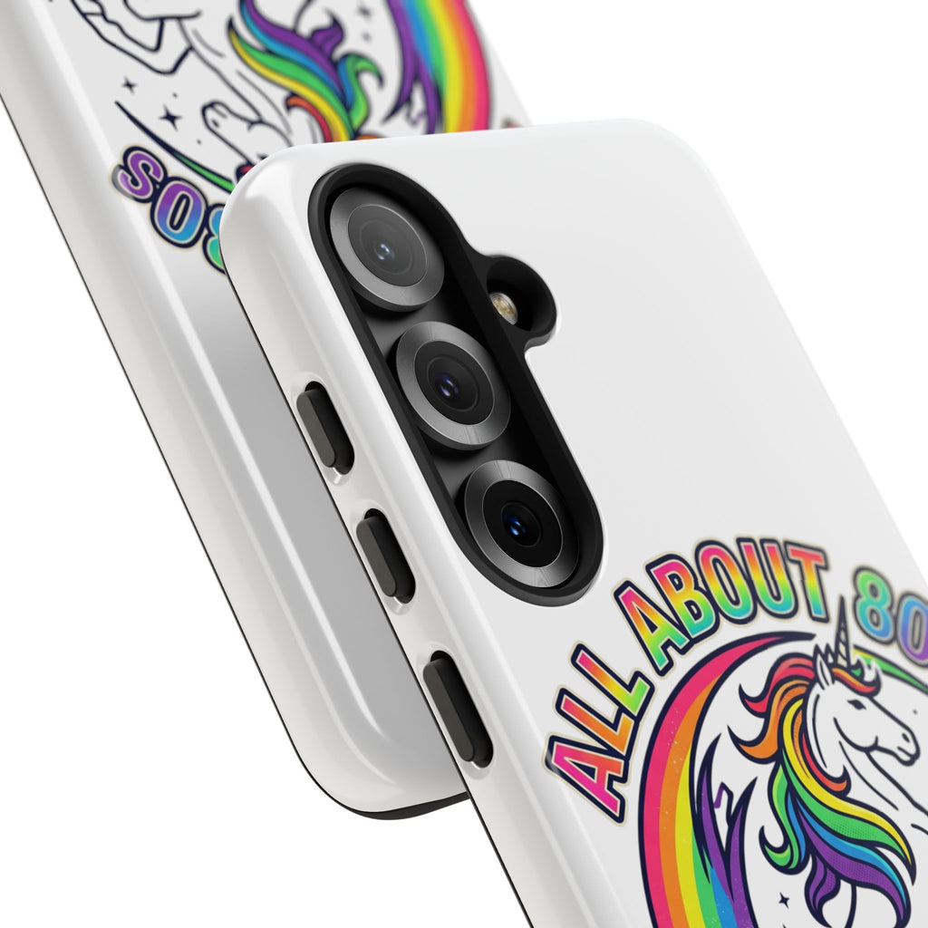 All About 80s Rainbow Unicorn Phone Case