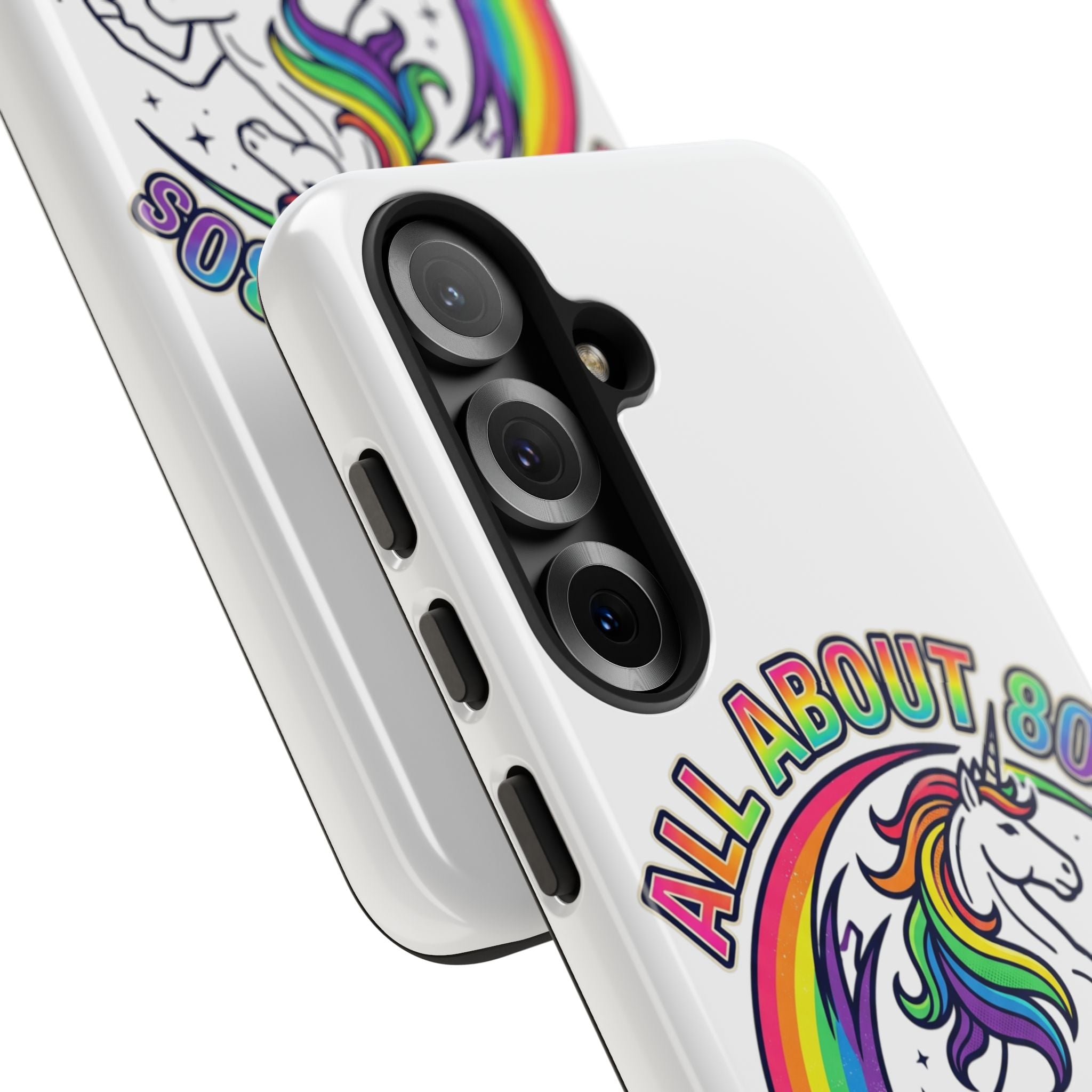 All About 80s Rainbow Unicorn Phone Case
