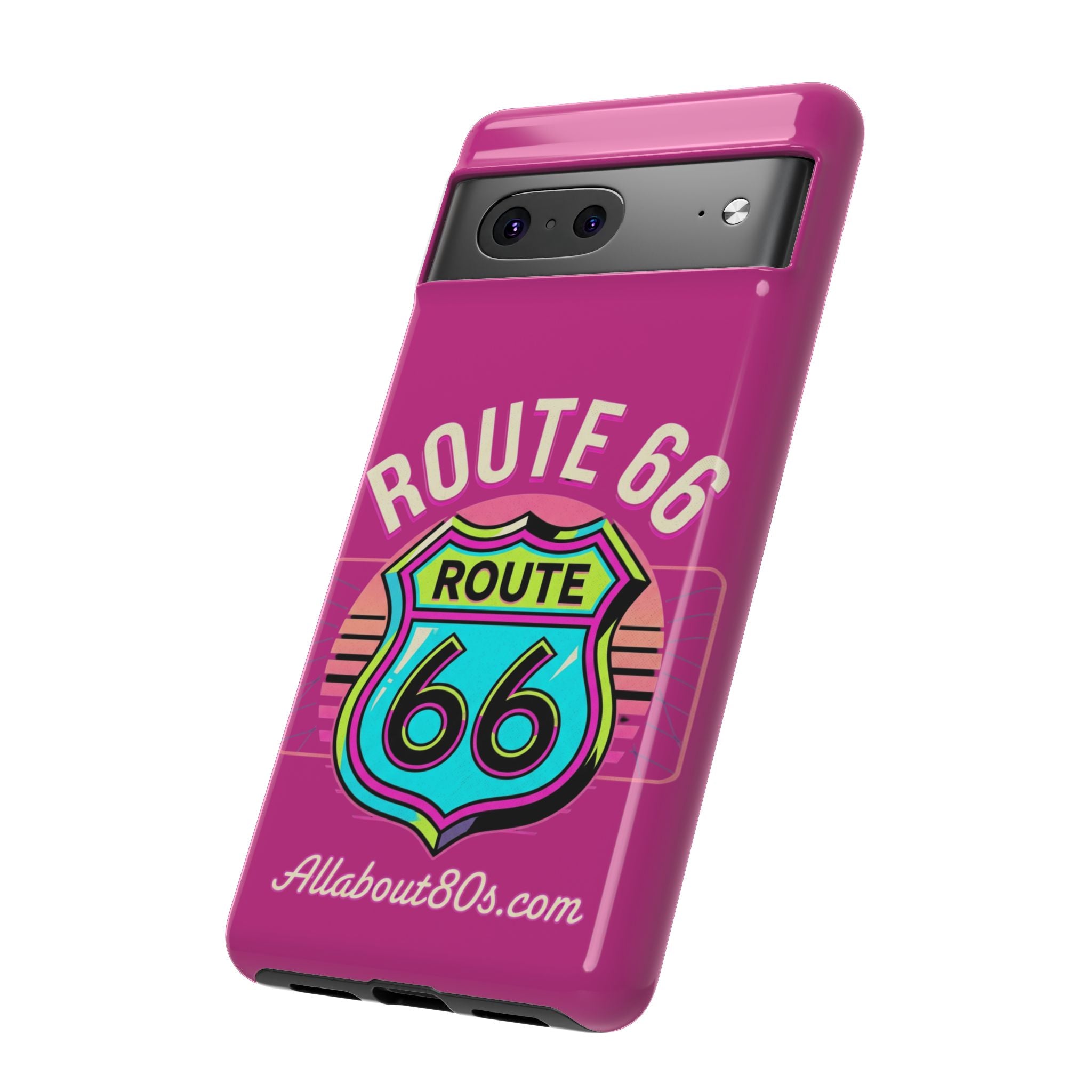 Route 66 Phone Case — Retro Neon Road Trip iPhone Cover