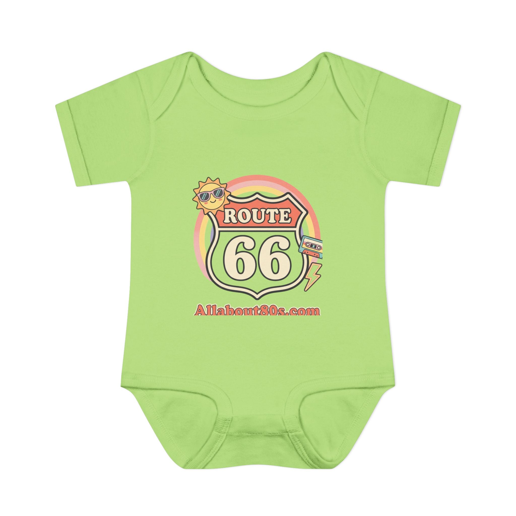 Route 66 Baby Bodysuit – Retro Travel Infant Onesie