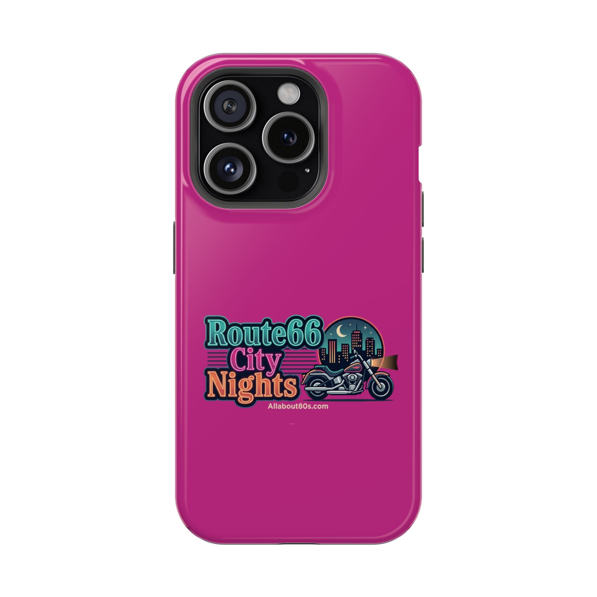 Phone Case — 'Route 66 City Nights' Magnetic Impact-Resistant Case