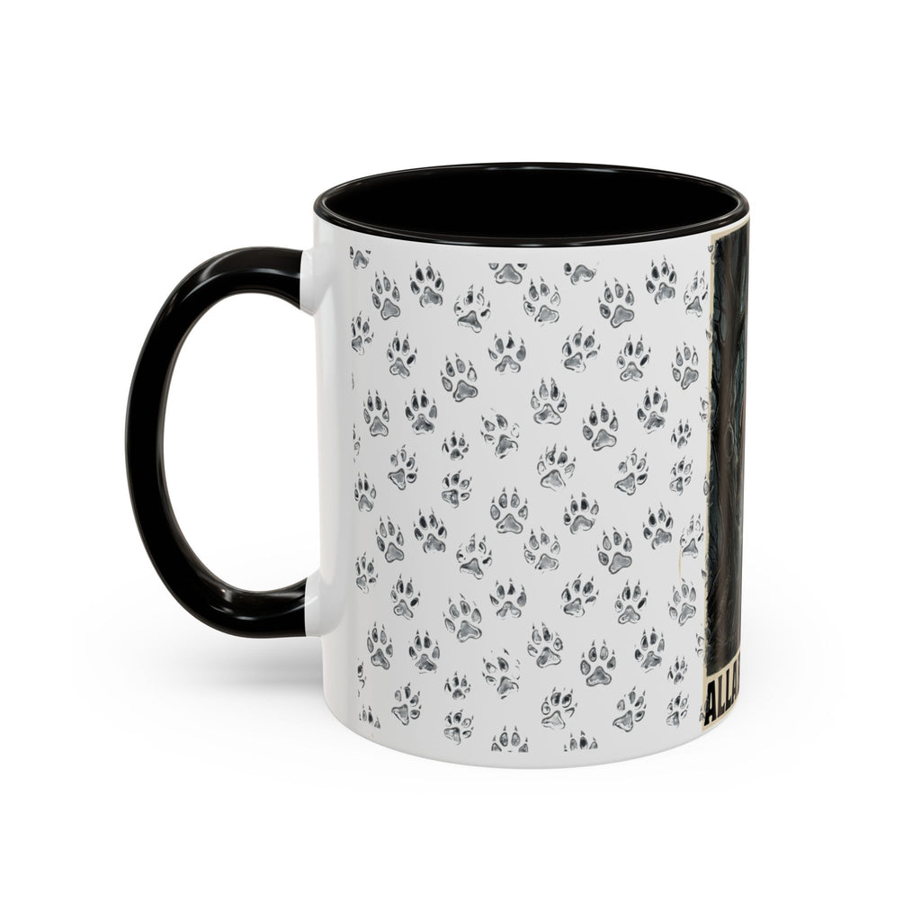 Werewolf Pawprint Mug — Gothic Moonlit Monster Coffee Cup (11oz & 15oz)