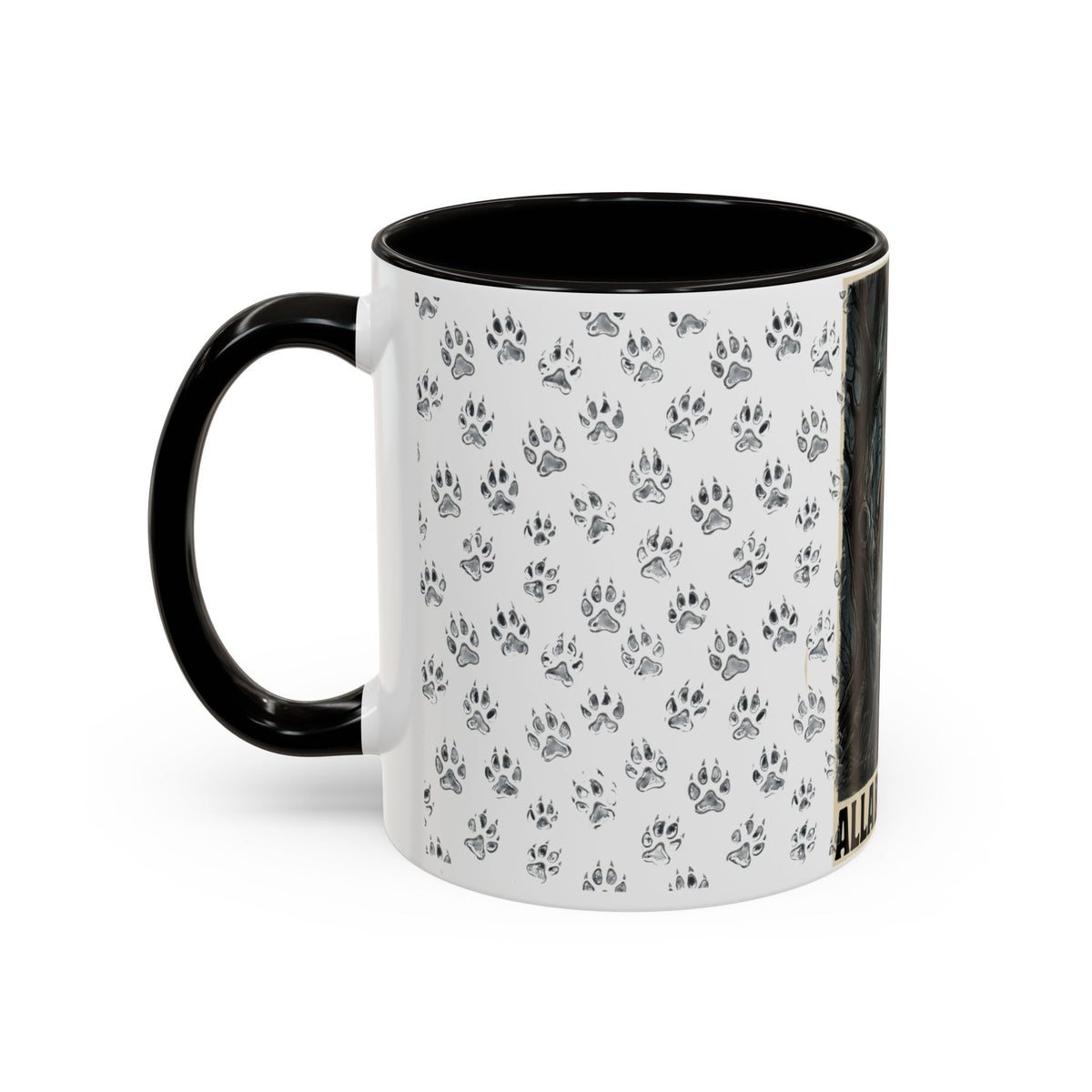 Werewolf Pawprint Mug — Gothic Moonlit Monster Coffee Cup (11oz & 15oz)