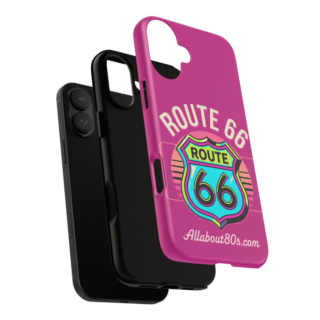 Route 66 Phone Case — Retro Neon Road Trip iPhone Cover