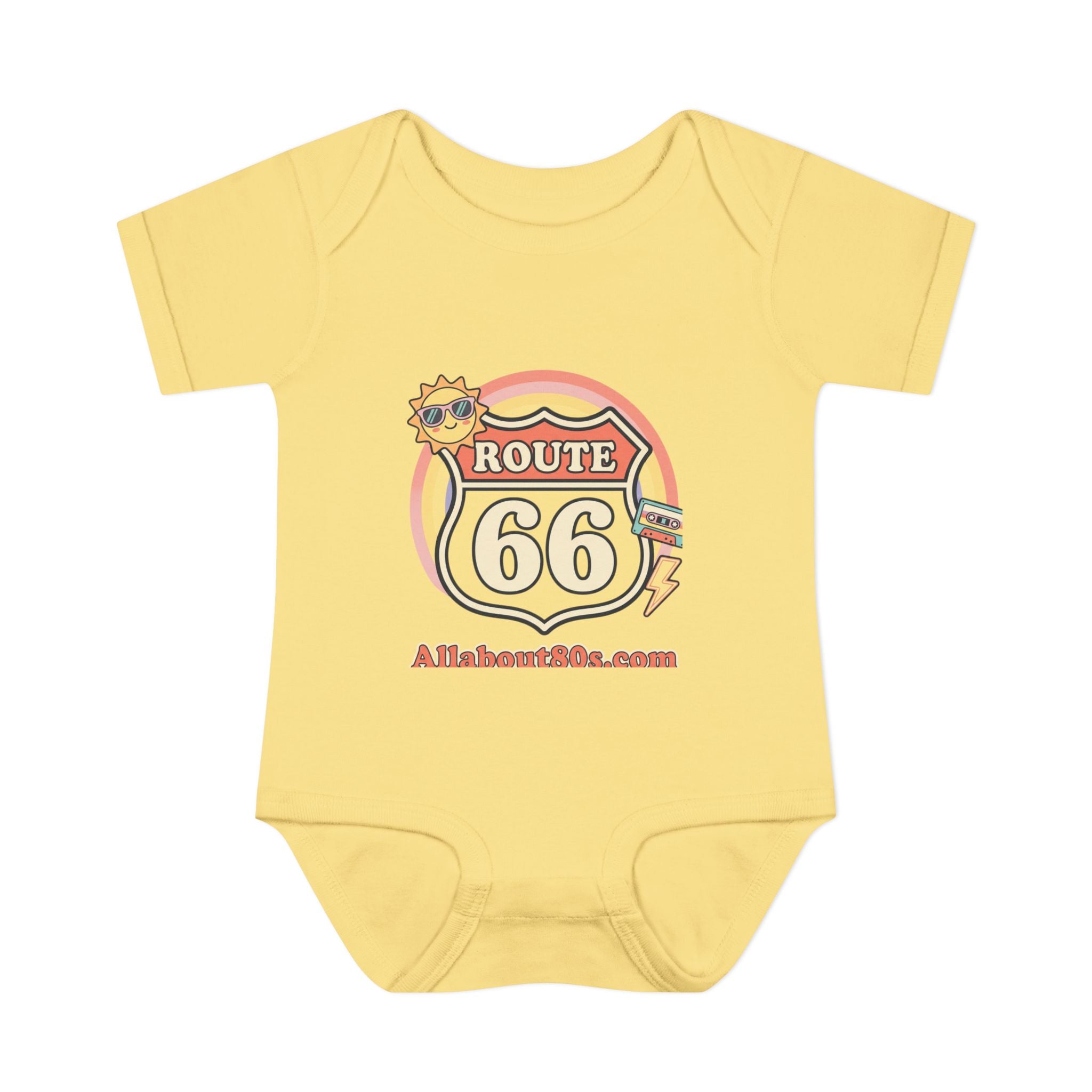 Route 66 Baby Bodysuit – Retro Travel Infant Onesie