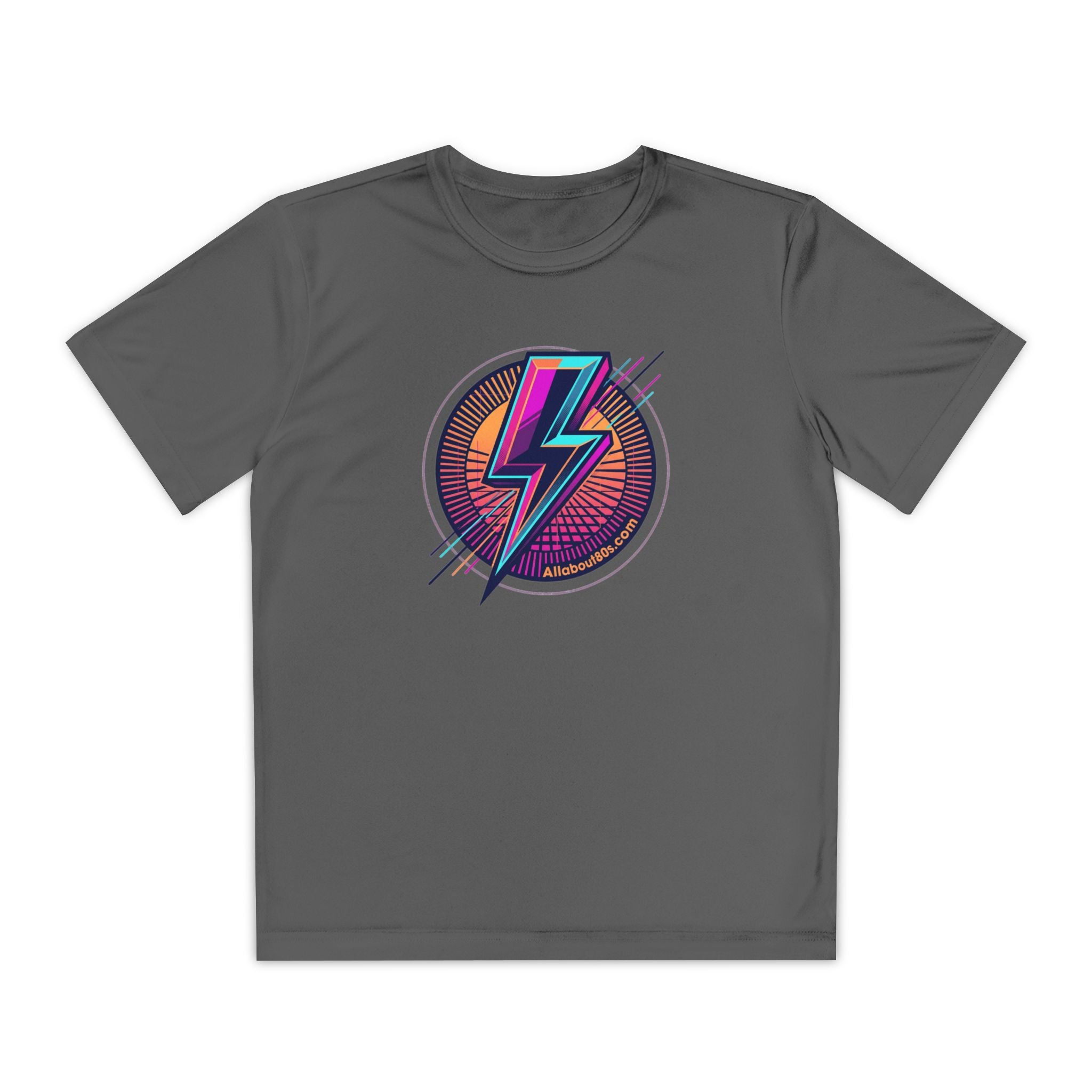 Youth Lightning Bolt Tee – Retro 80s AllAbout80s.com Graphic Shirt