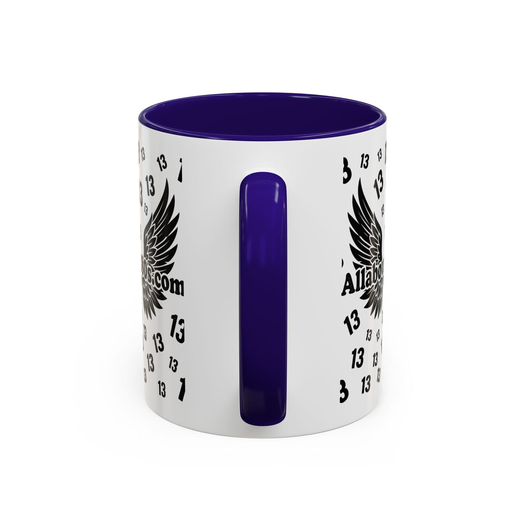 Number 13 Accent Mug — Bold Sports-Style Ceramic Coffee Cup (11oz/15oz)