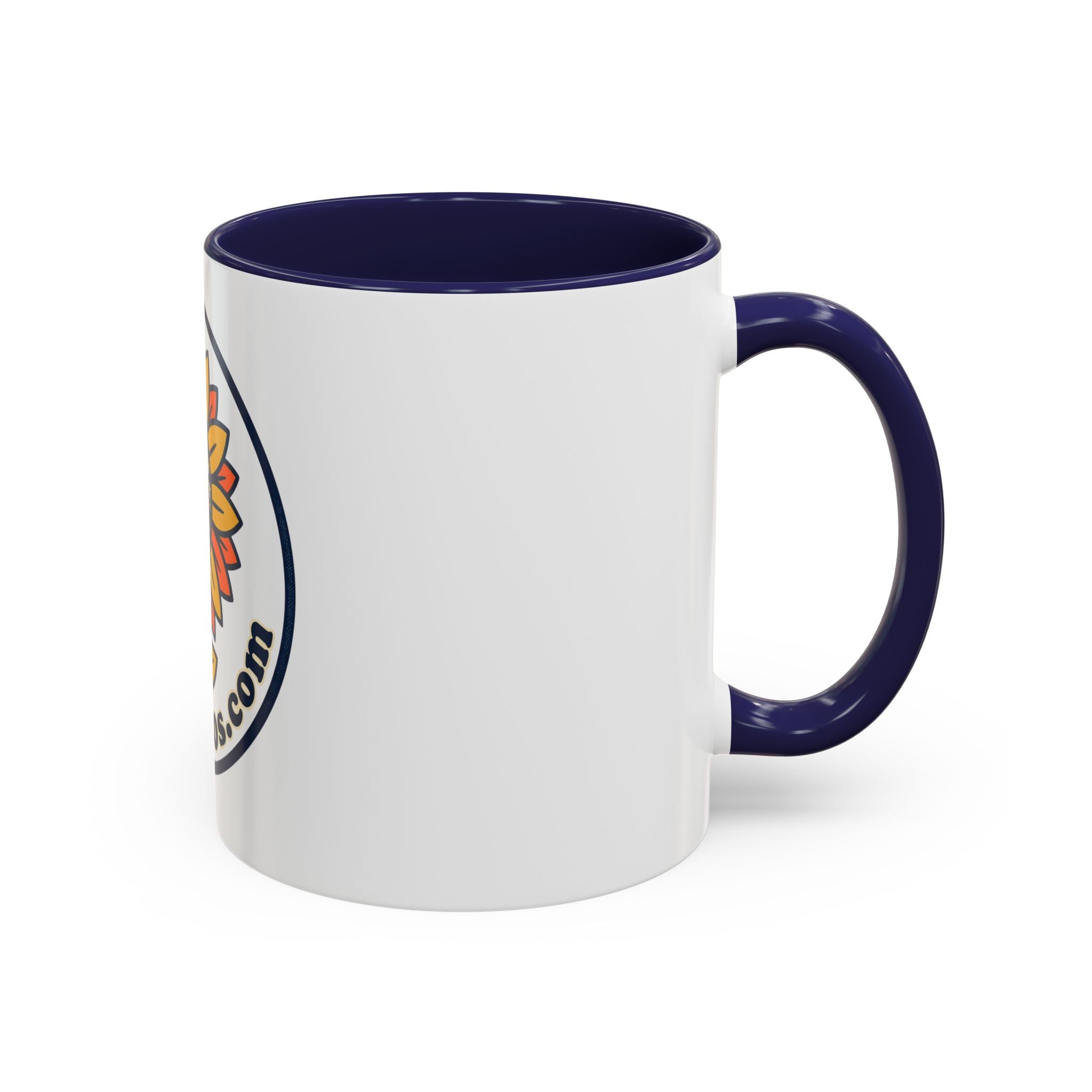 AllAbout80s Sunflower Accent Coffee Mug (11/15oz)