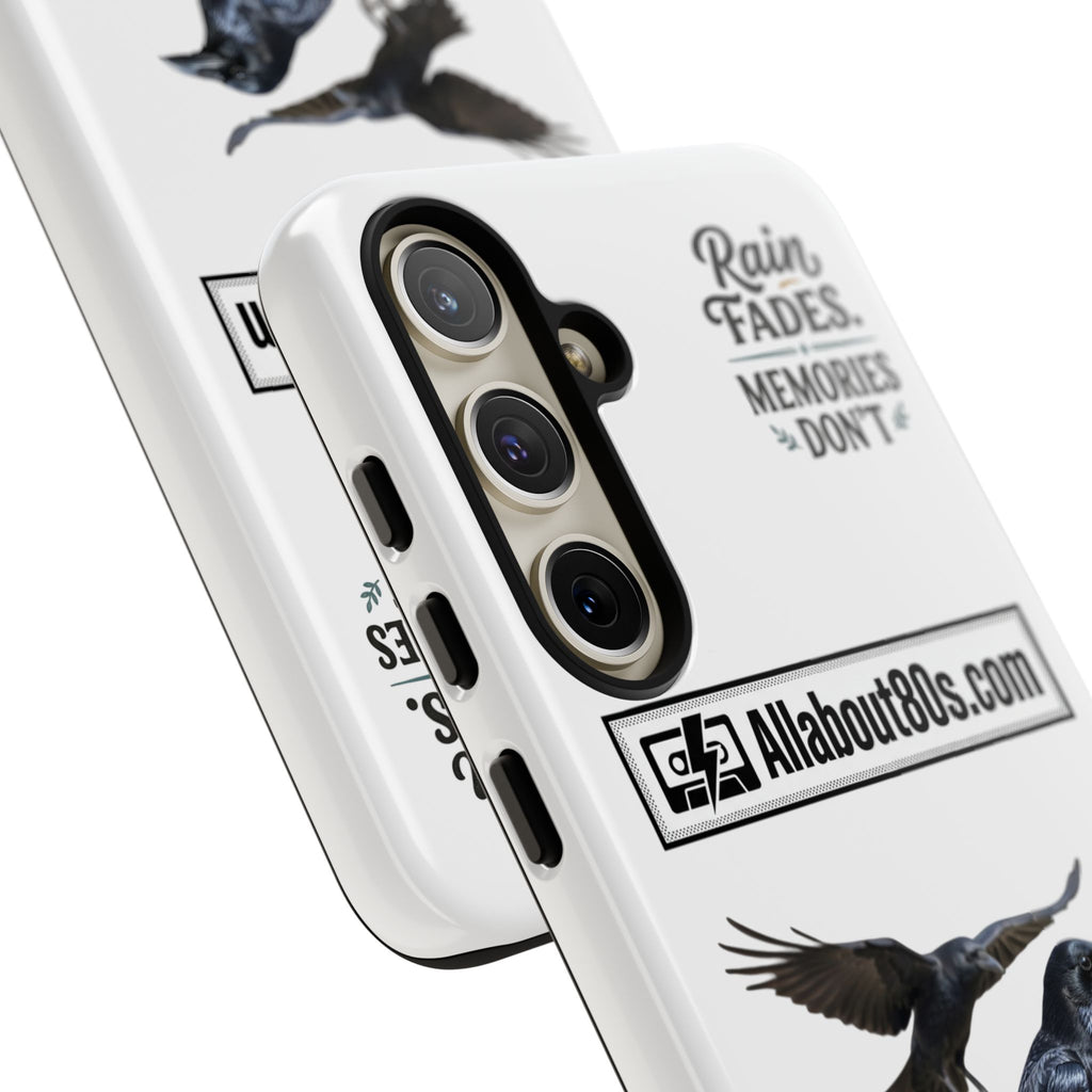 Raven Flight Phone Case — Protective iPhone Case with Black Crow Design