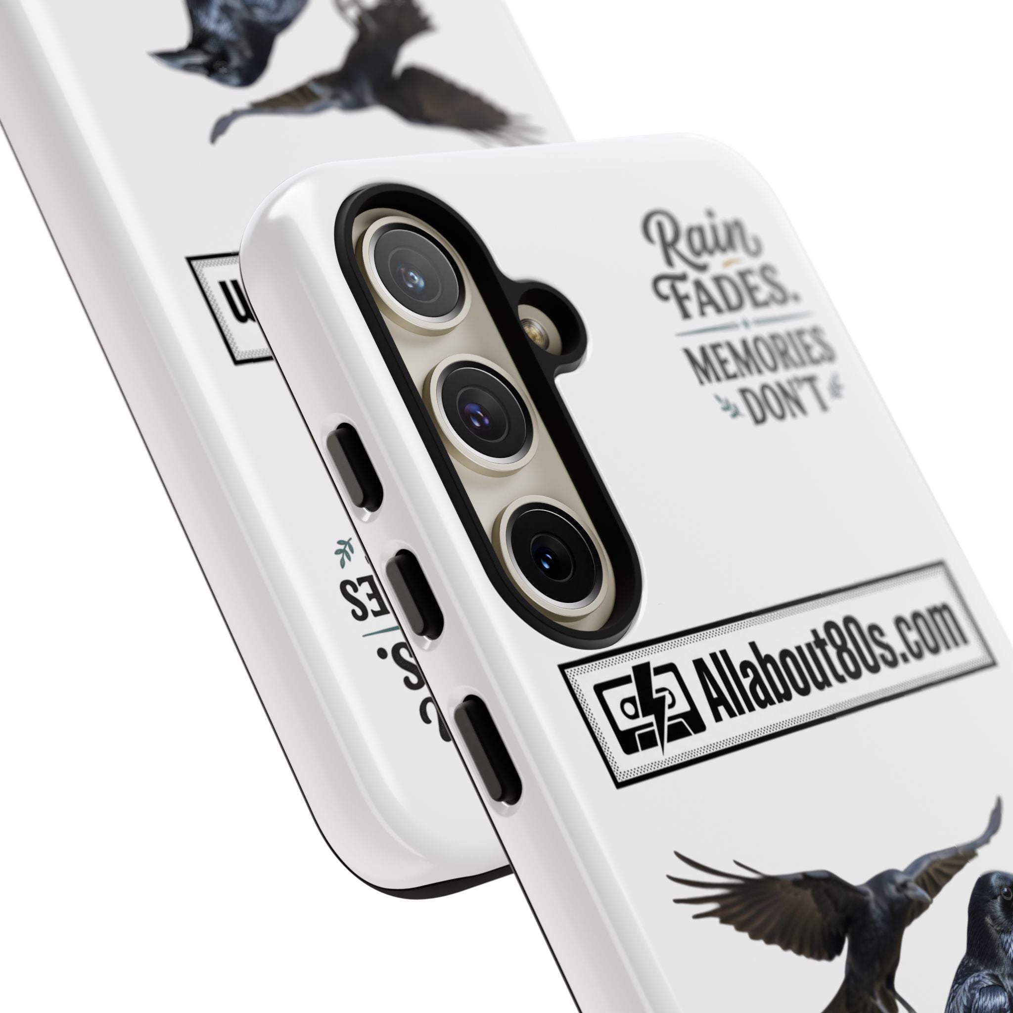 Raven Flight Phone Case — Protective iPhone Case with Black Crow Design