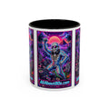 80s Retro Astro Skate Mug — Neon Vaporwave Skeleton Skateboard Coffee Cup (AllAbout80s.com)