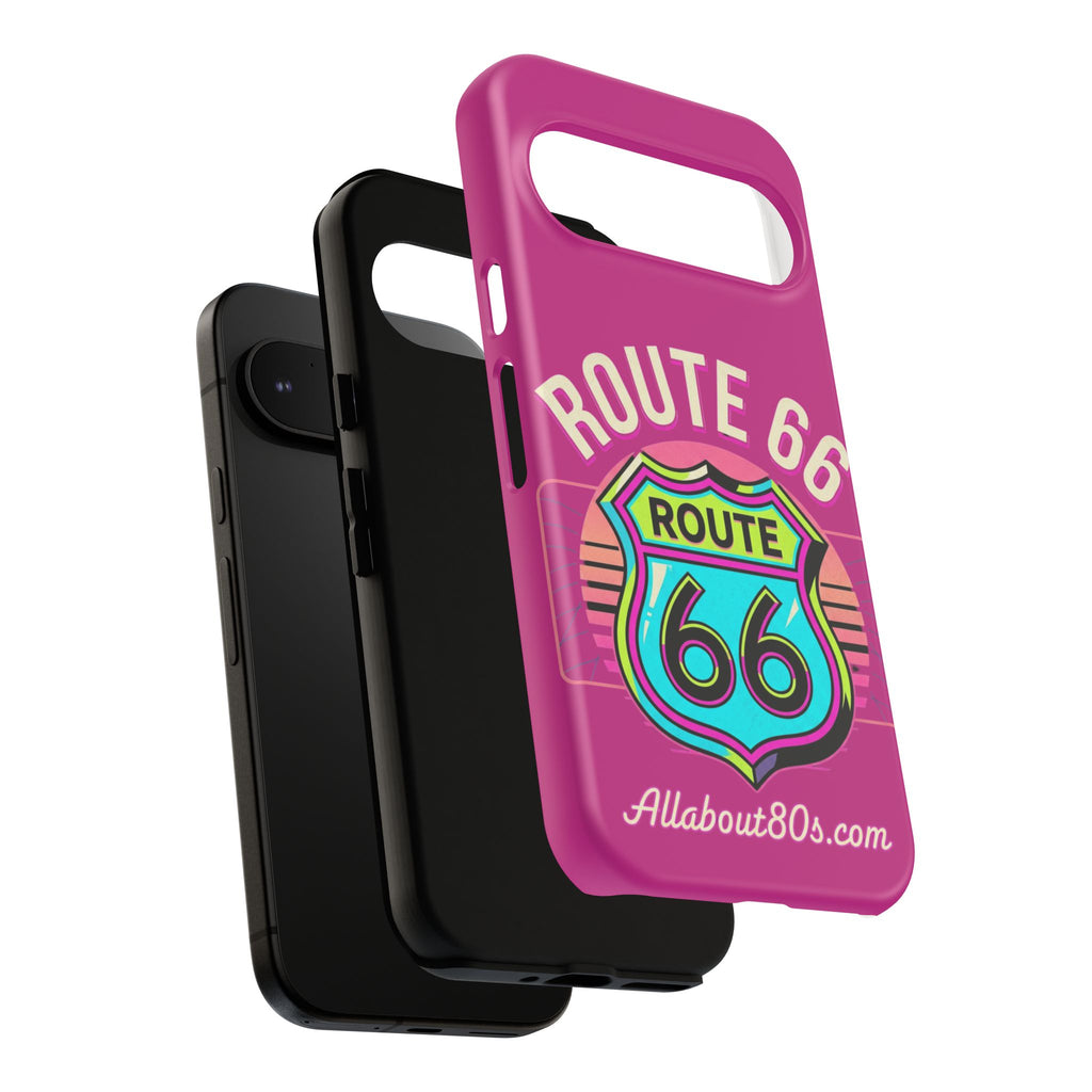 Route 66 Phone Case — Retro Neon Road Trip iPhone Cover
