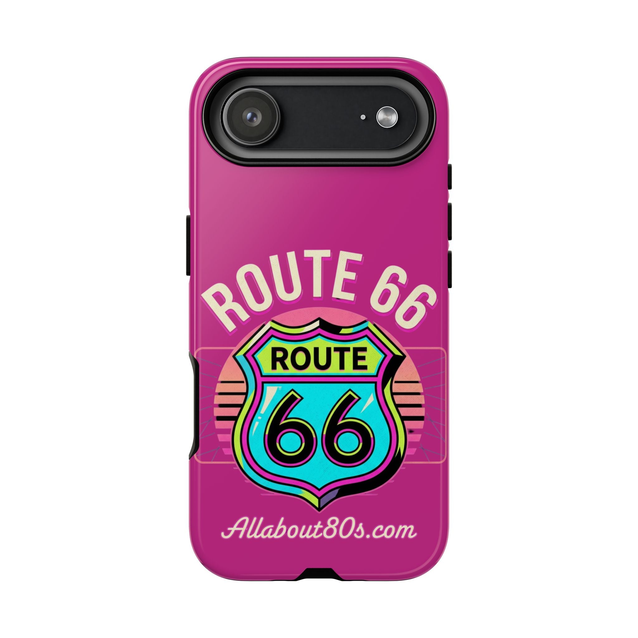 Route 66 Phone Case — Retro Neon Road Trip iPhone Cover