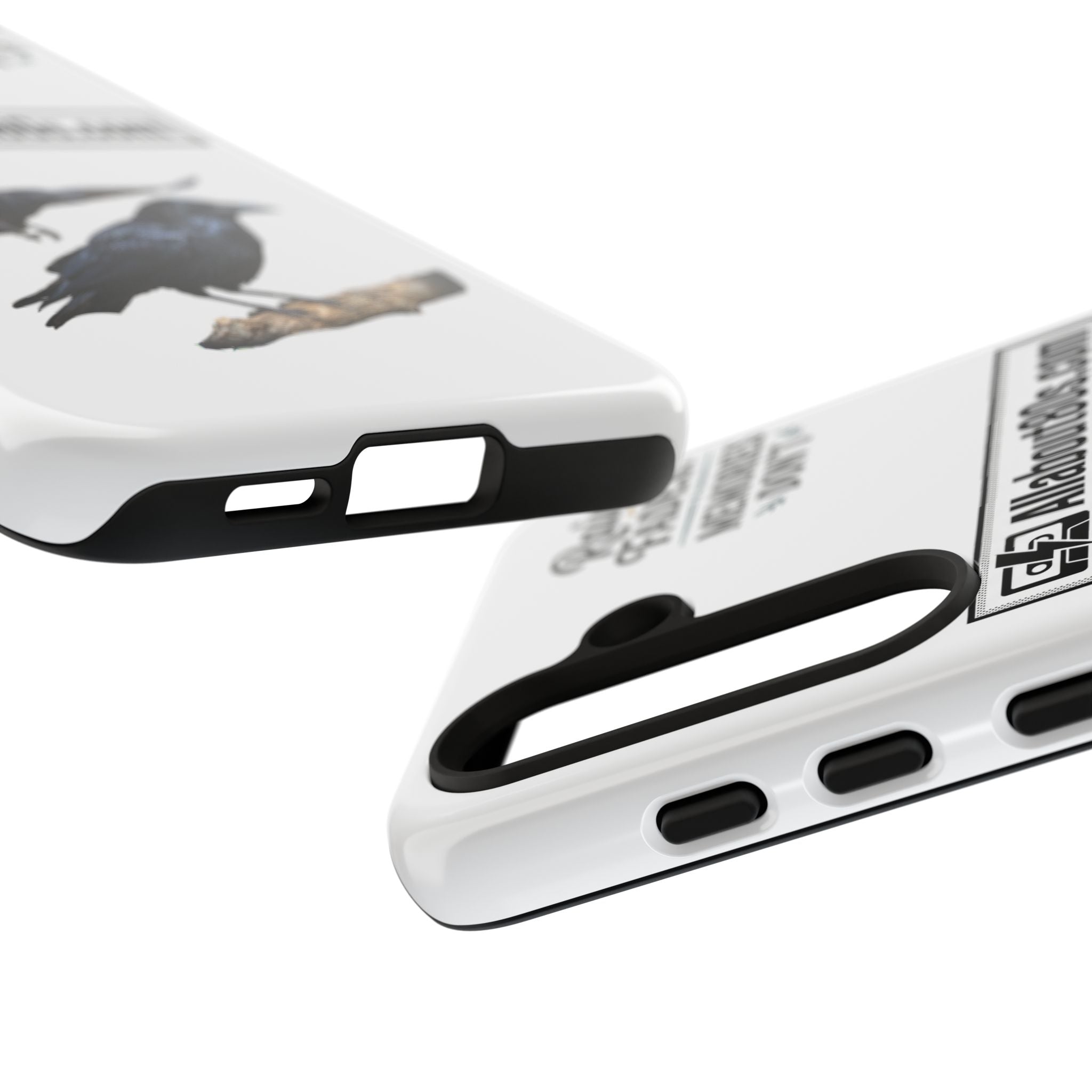 Raven Flight Phone Case — Protective iPhone Case with Black Crow Design
