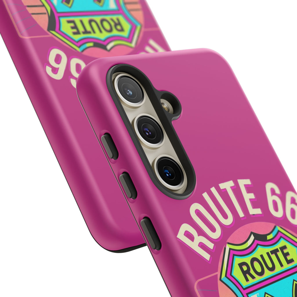 Route 66 Phone Case — Retro Neon Road Trip iPhone Cover