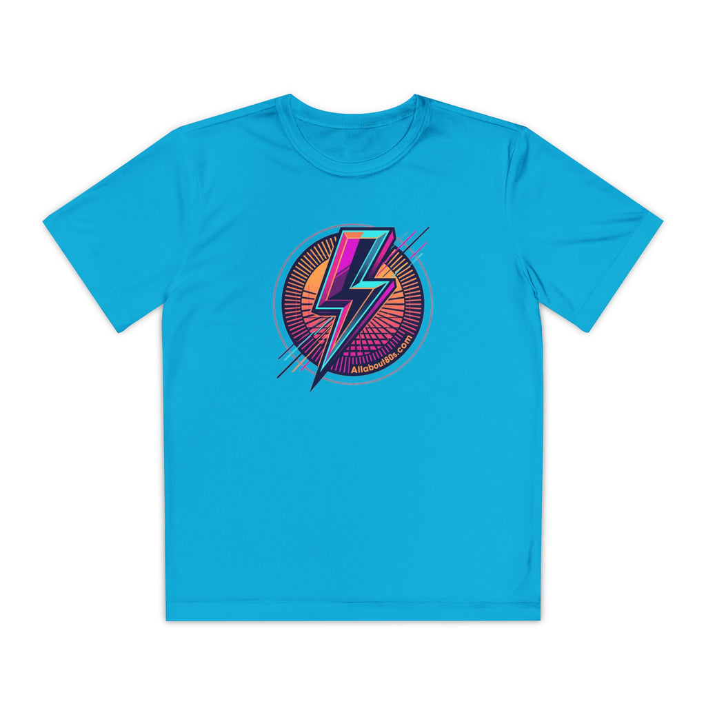 Youth Lightning Bolt Tee – Retro 80s AllAbout80s.com Graphic Shirt