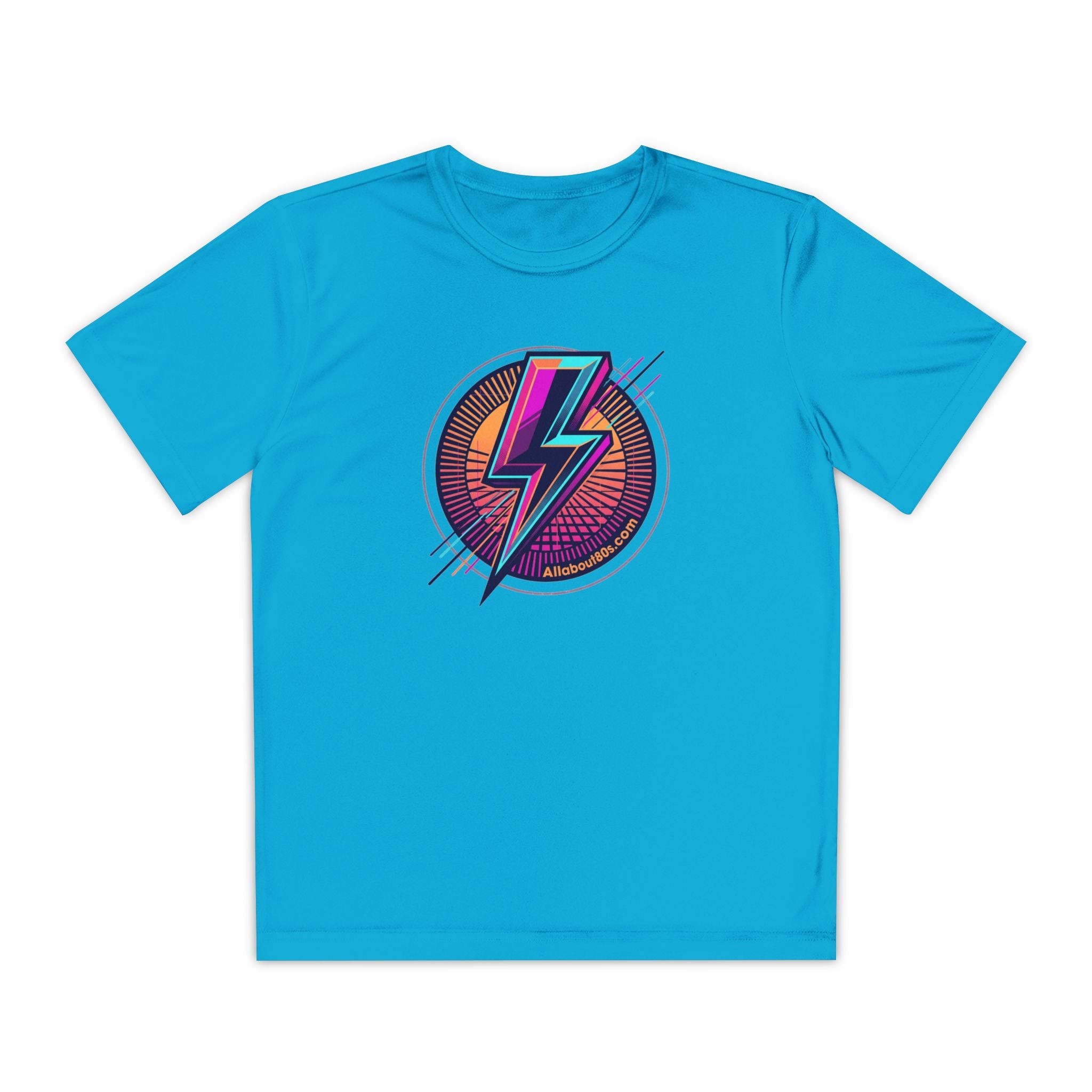 Youth Lightning Bolt Tee – Retro 80s AllAbout80s.com Graphic Shirt