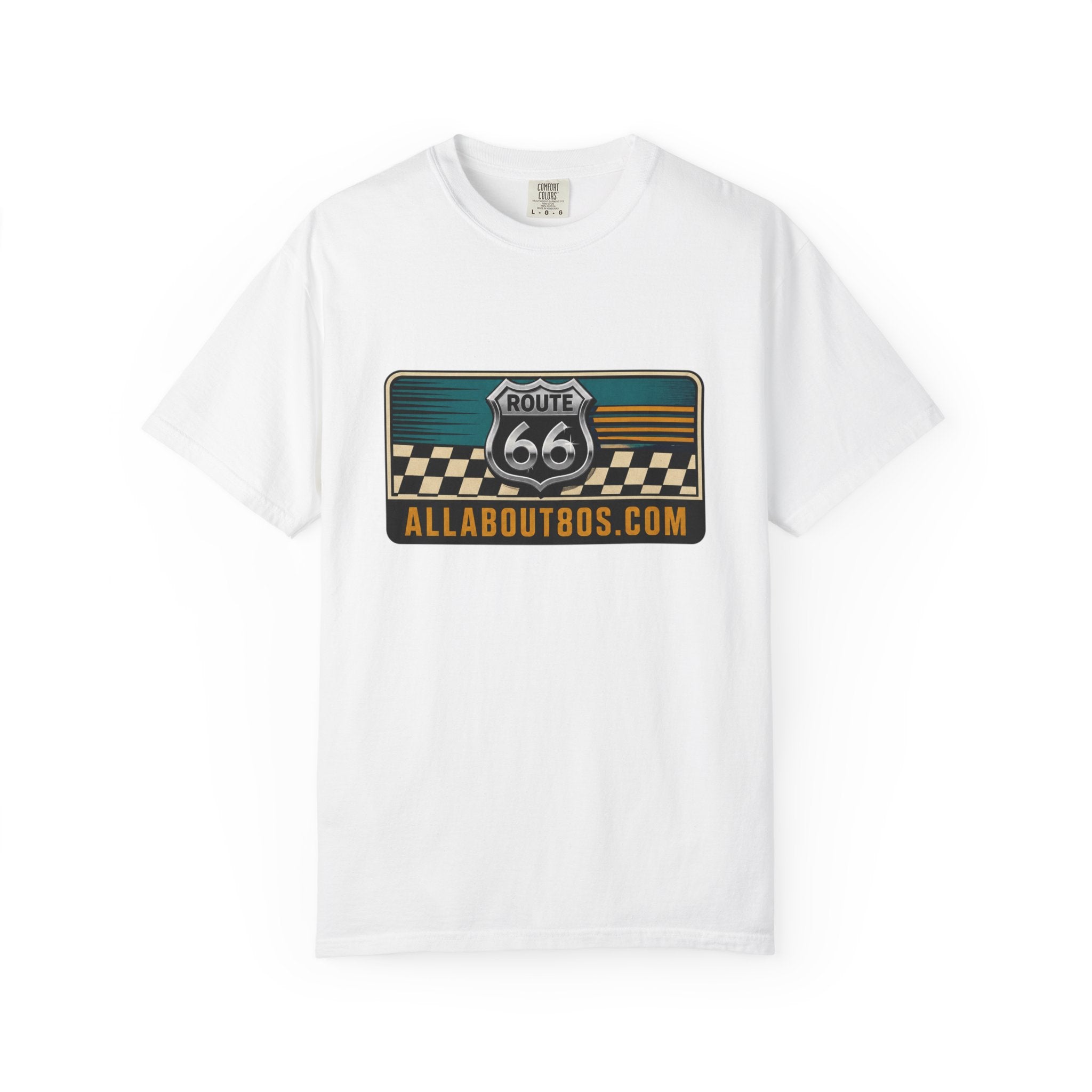 Route 66 Vintage Logo T-Shirt — AllAbout80s.com Graphic Tee