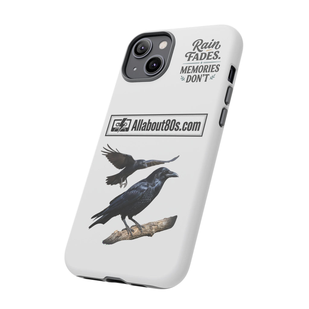 Raven Flight Phone Case — Protective iPhone Case with Black Crow Design