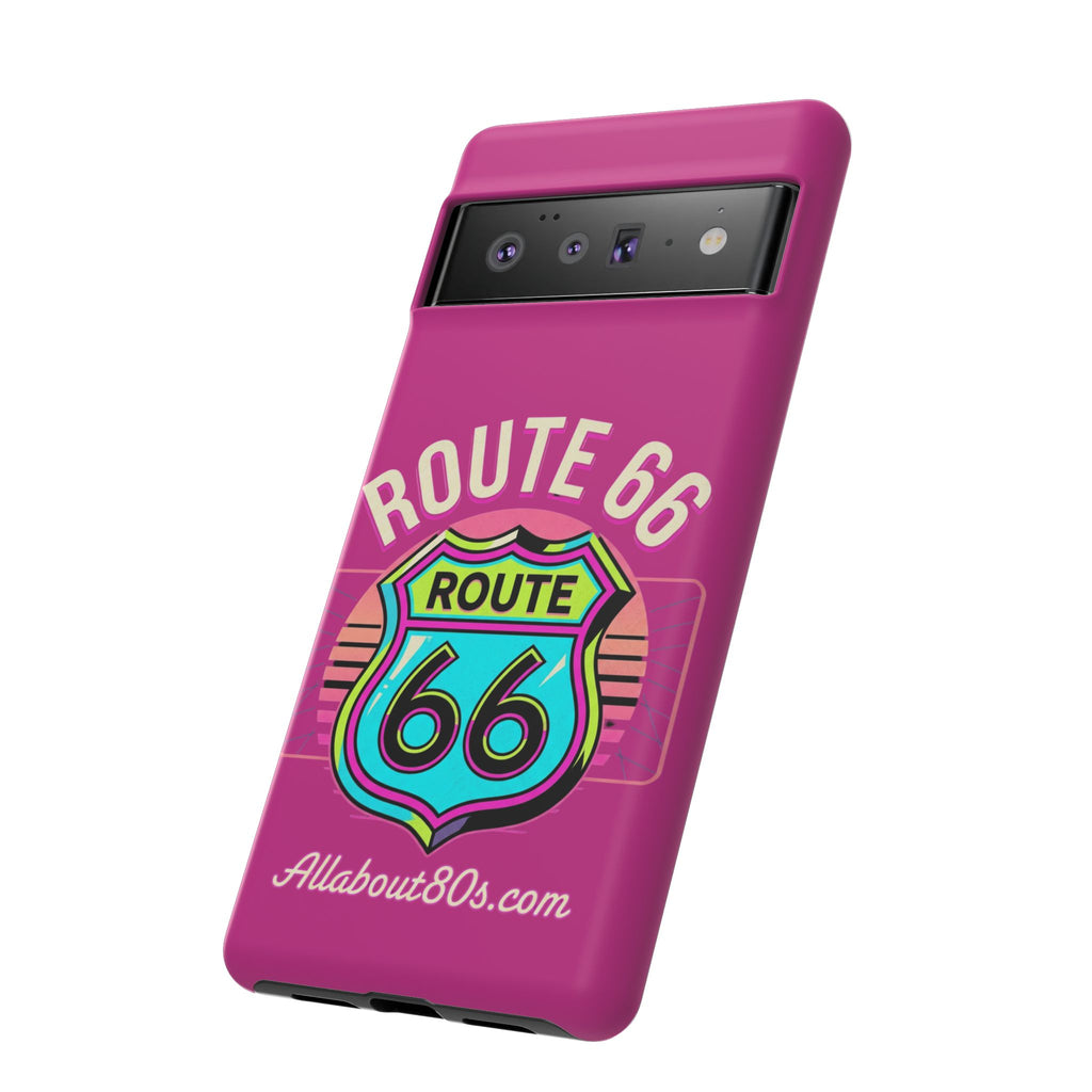 Route 66 Phone Case — Retro Neon Road Trip iPhone Cover