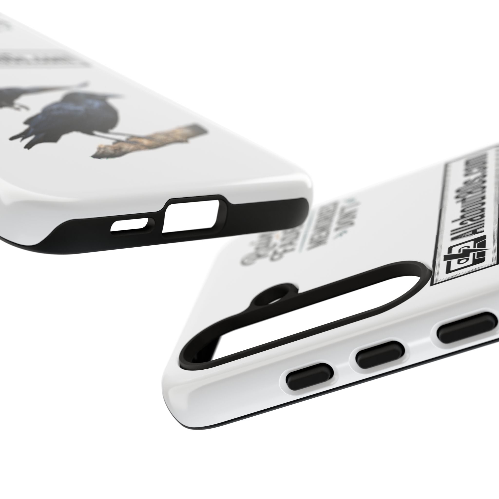 Raven Flight Phone Case — Protective iPhone Case with Black Crow Design