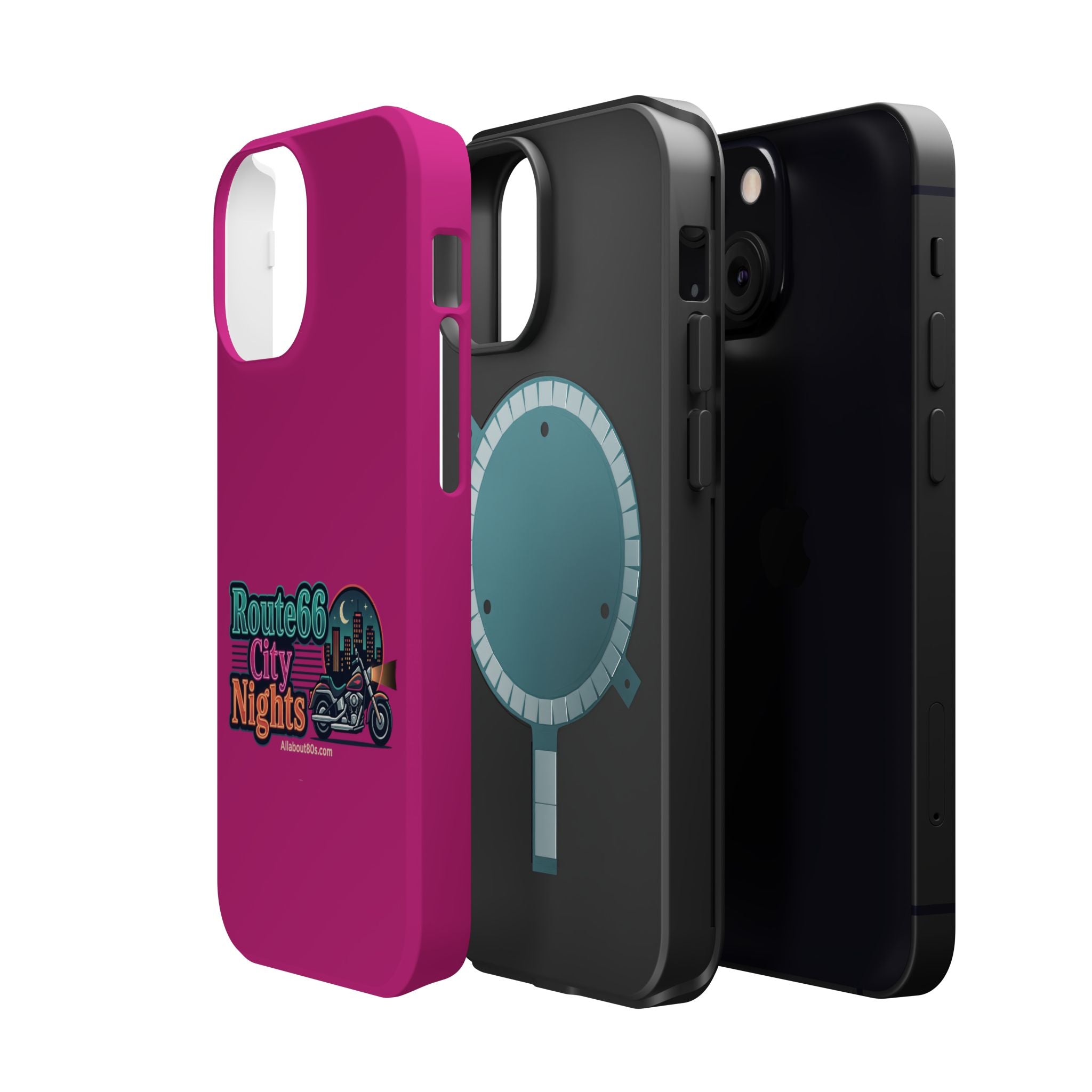 Phone Case — 'Route 66 City Nights' Magnetic Impact-Resistant Case