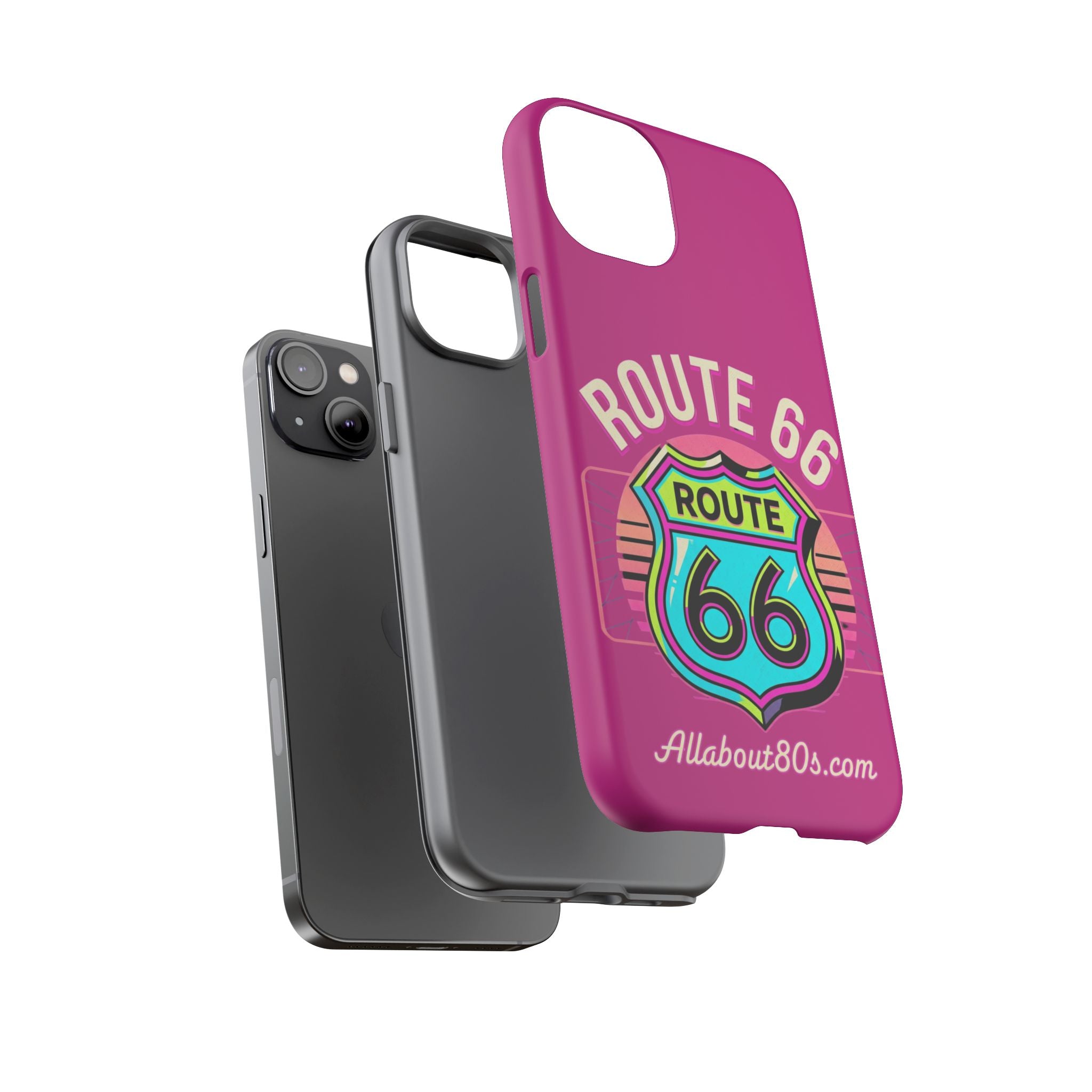 Route 66 Phone Case — Retro Neon Road Trip iPhone Cover